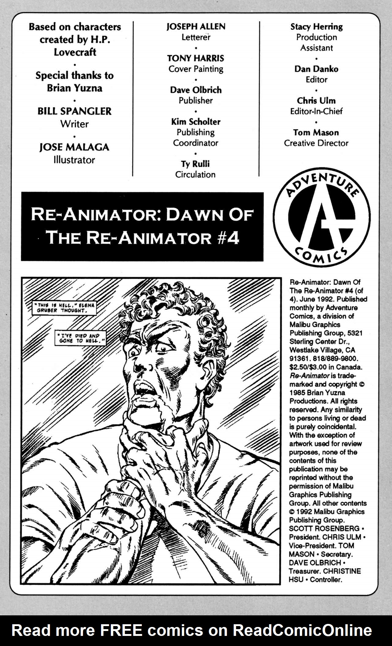 Read online Re-Animator: Dawn of the Re-animator comic -  Issue #4 - 2