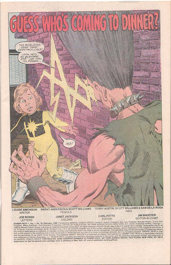 Read online Power Pack (1984) comic -  Issue #19 - 2