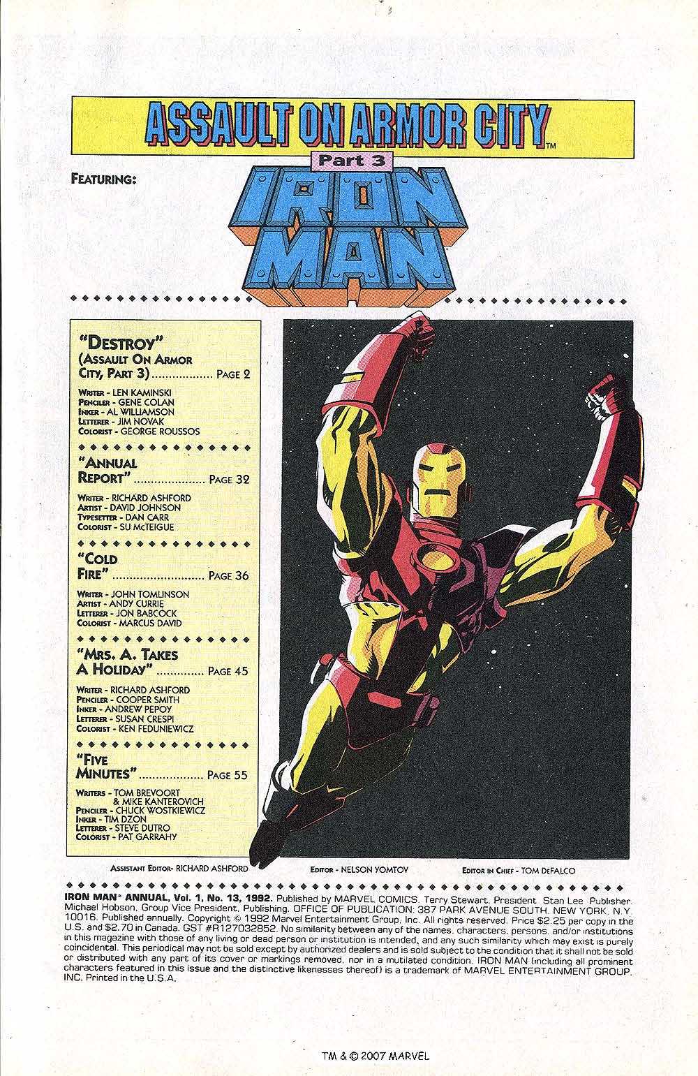 Read online Iron Man Annual comic -  Issue #13 - 3