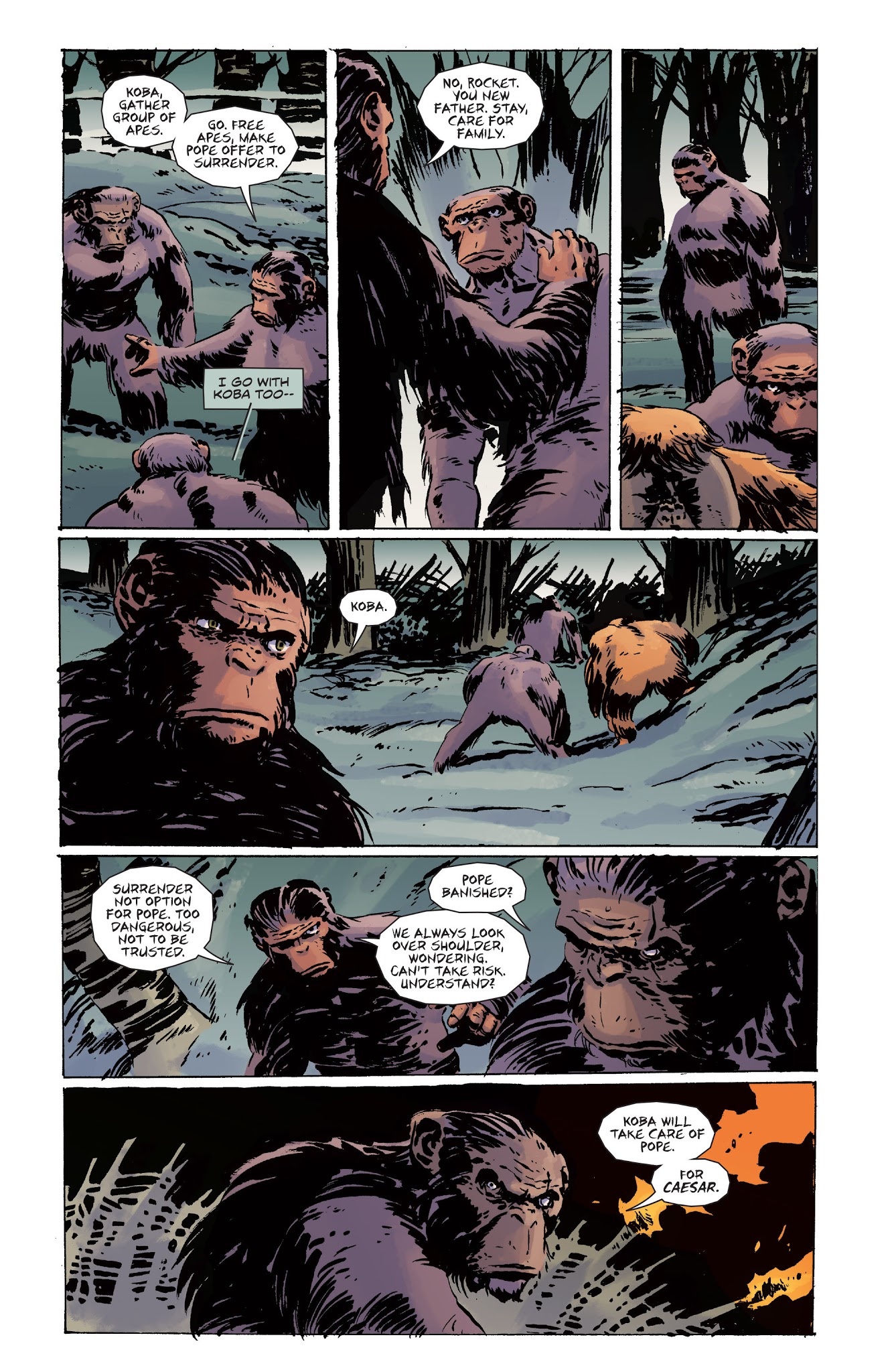 Read online Dawn of the Planet of the Apes comic -  Issue # TPB - 97
