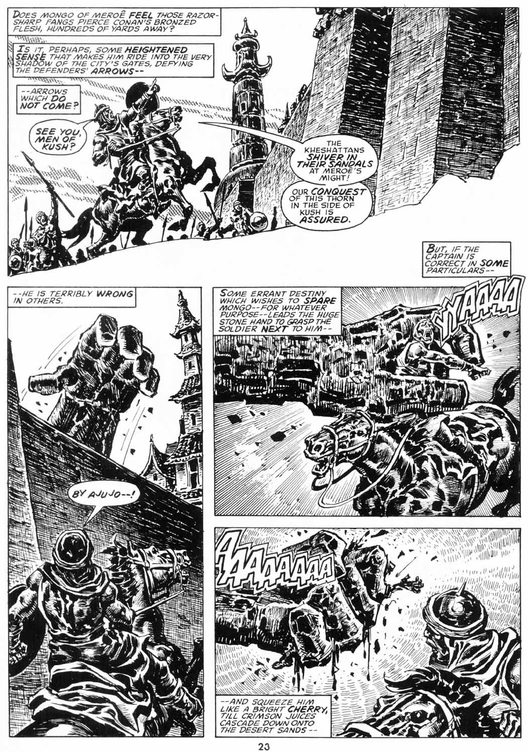 Read online The Savage Sword Of Conan comic -  Issue #206 - 24