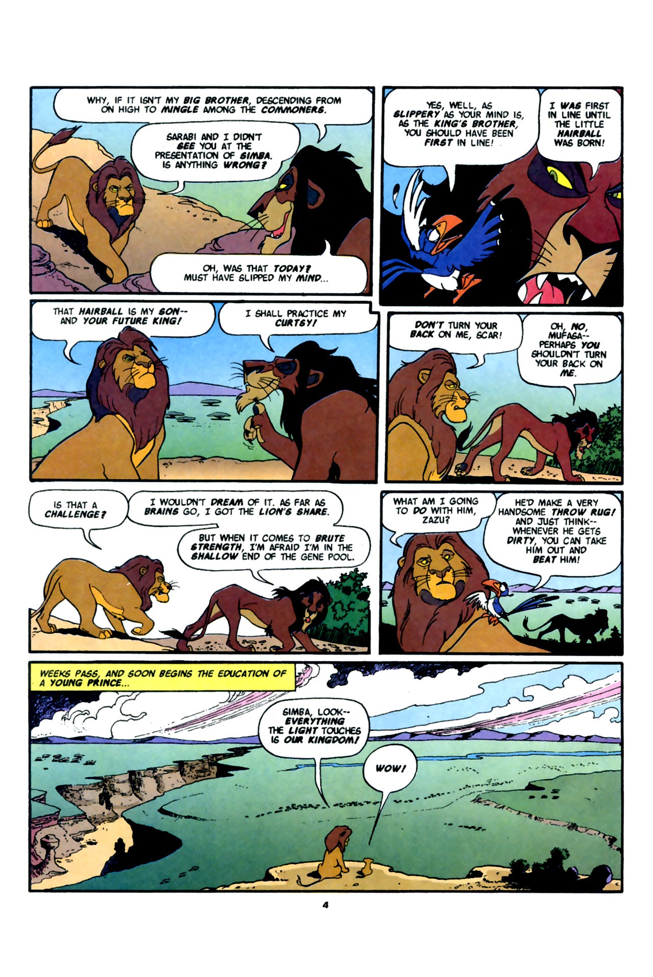 Read online Disney's The Lion King comic -  Issue #1 - 6