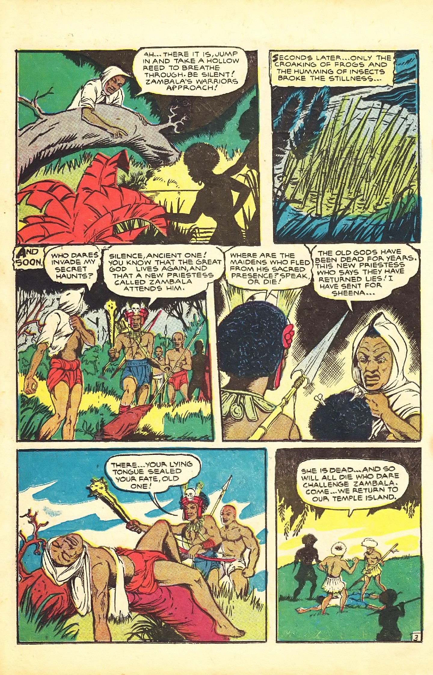 Read online Sheena, Queen of the Jungle (1942) comic -  Issue #7 - 36