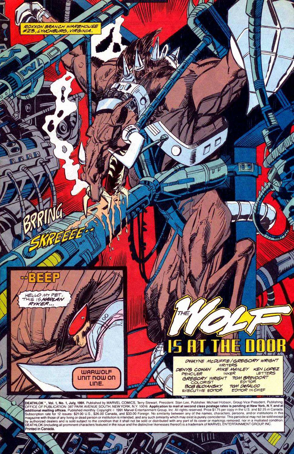 Read online Deathlok (1991) comic -  Issue #1 - 2