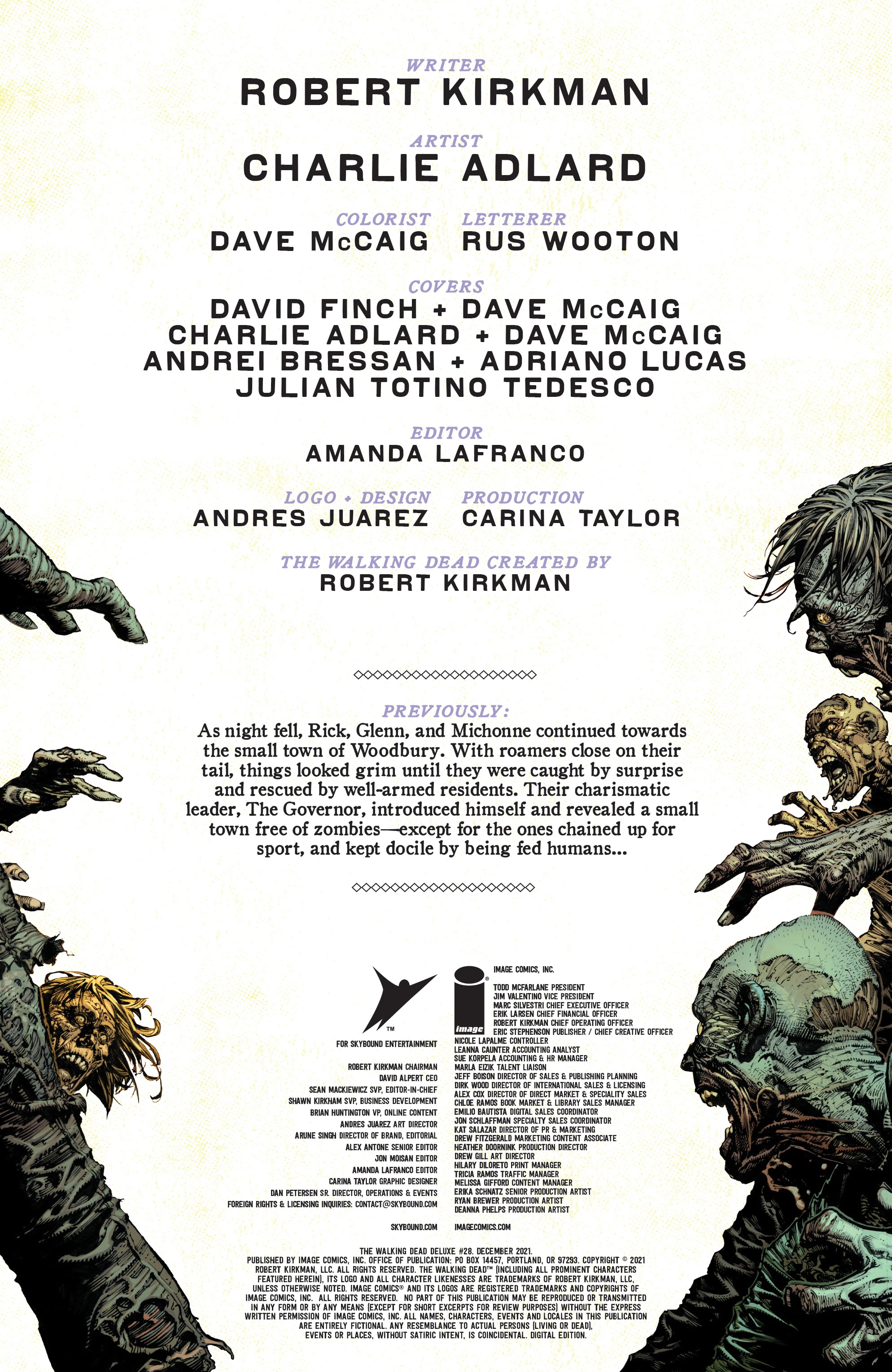 Read online The Walking Dead Deluxe comic -  Issue #28 - 2