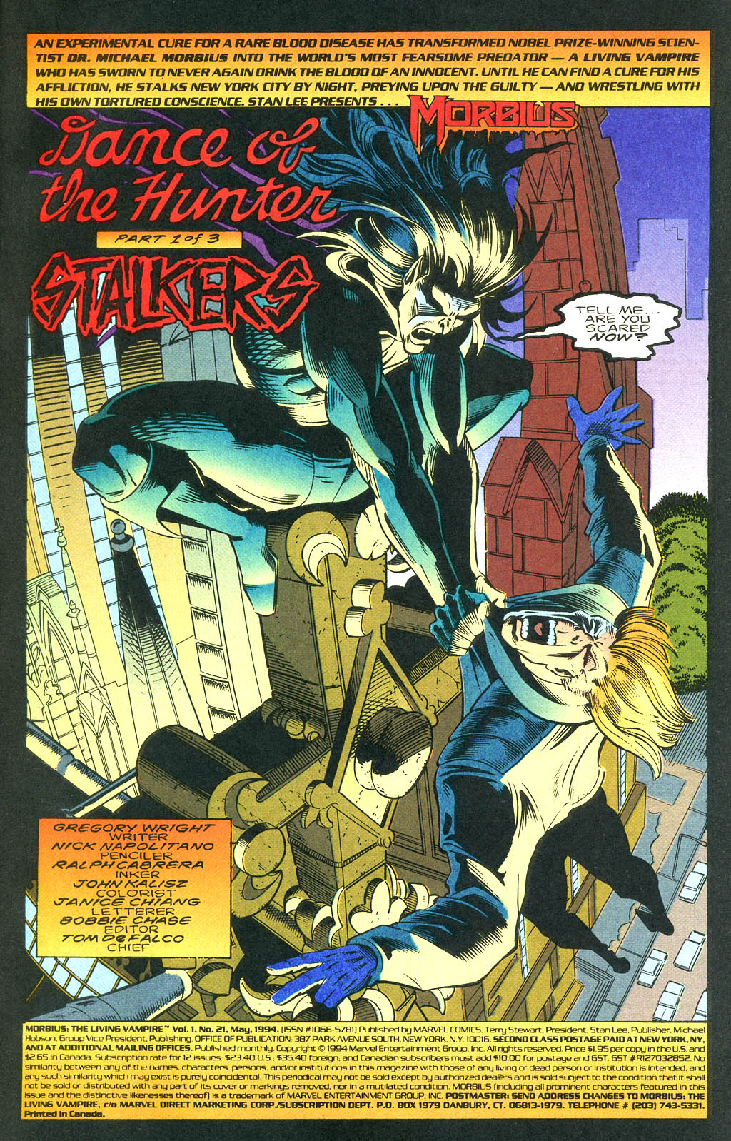 Read online Morbius: The Living Vampire (1992) comic -  Issue #21 - 2
