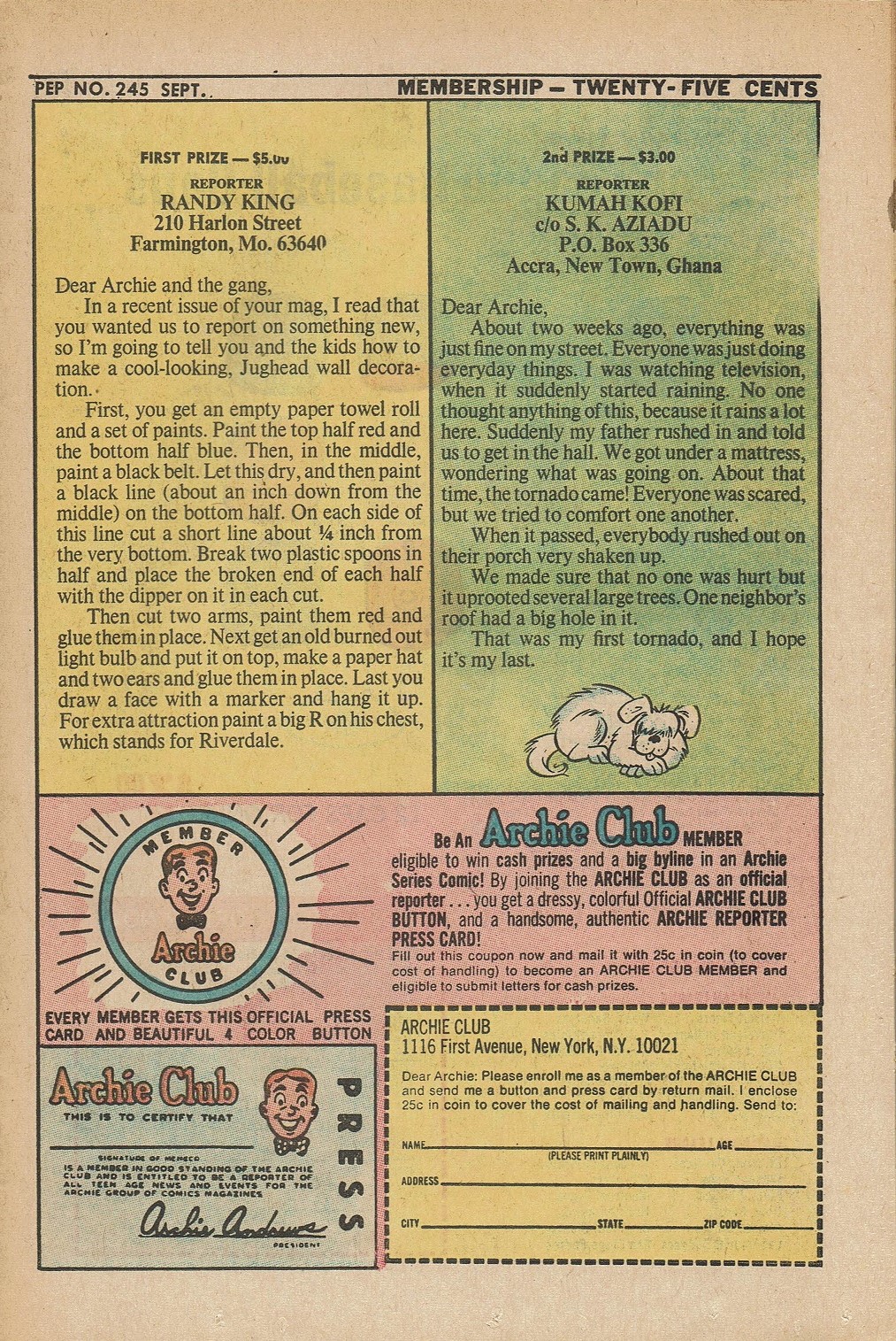 Read online Pep Comics comic -  Issue #245 - 11