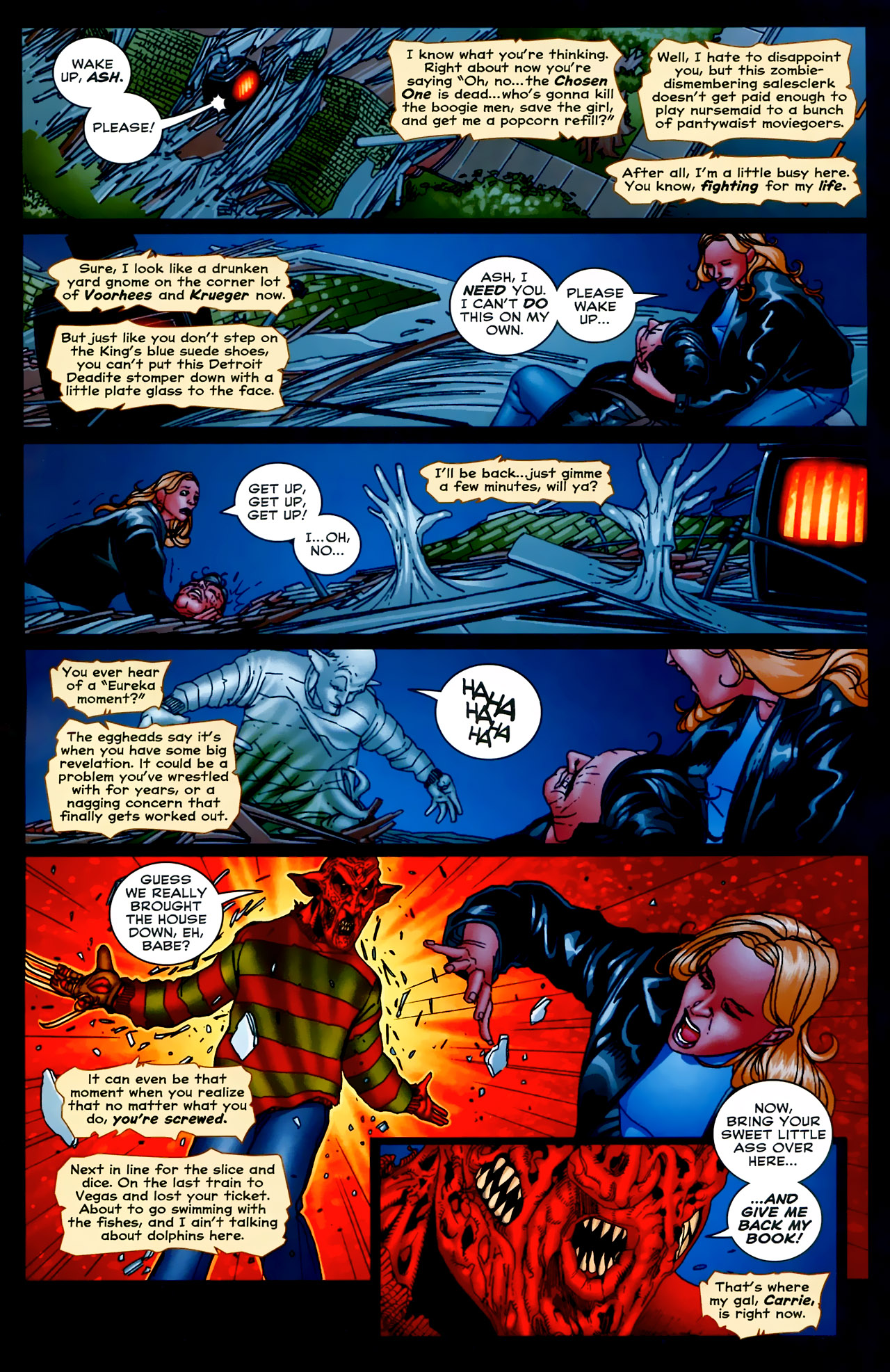 Read online Freddy Vs Jason Vs Ash comic -  Issue #6 - 2