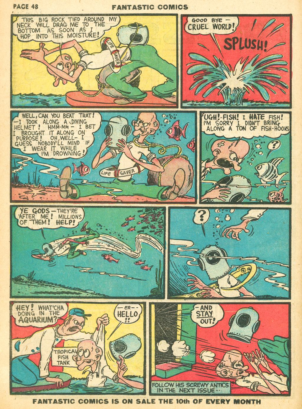 Read online Fantastic Comics comic -  Issue #12 - 50