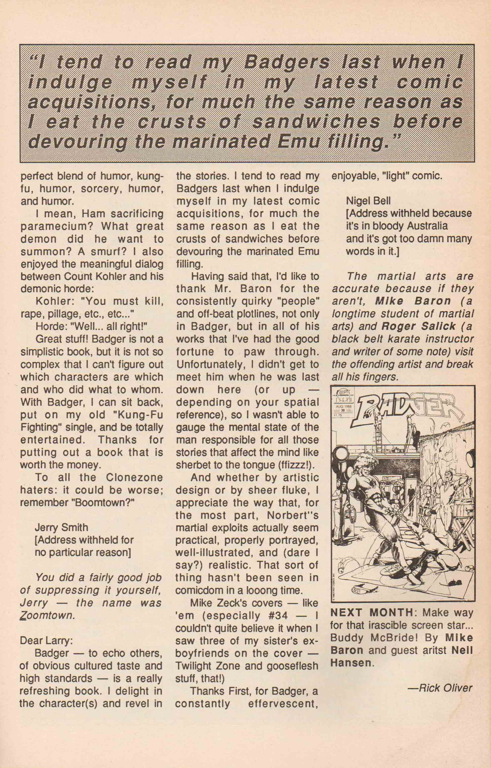 Read online The Badger comic -  Issue #37 - 34