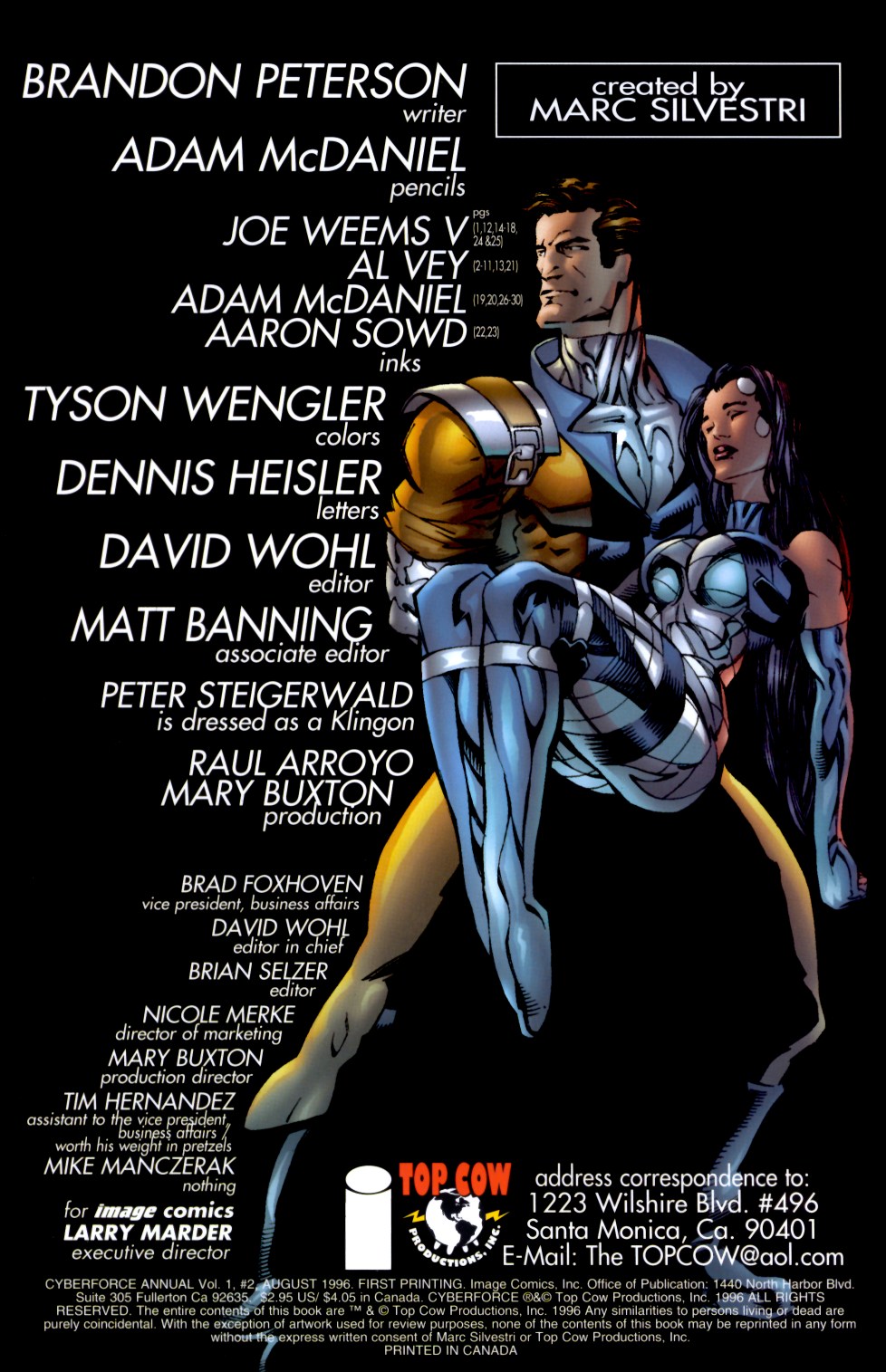 Read online Cyberforce (1993) comic -  Issue # Annual 2 - 2