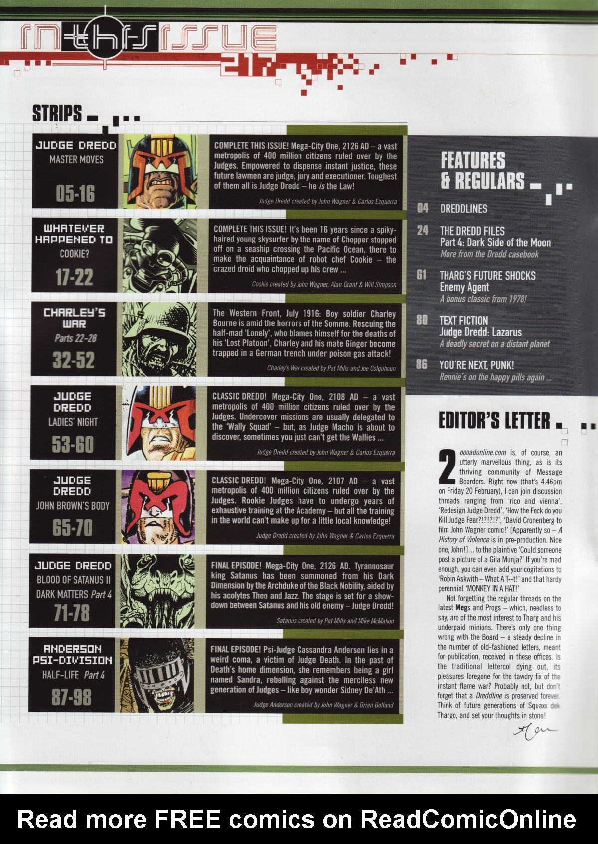 Read online Judge Dredd Megazine (Vol. 5) comic -  Issue #217 - 2