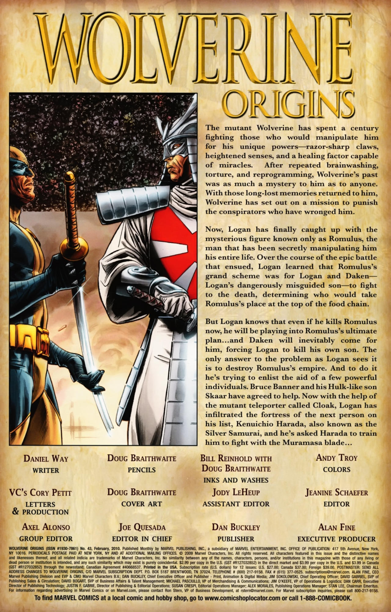 Read online Wolverine: Origins comic -  Issue #43 - 2