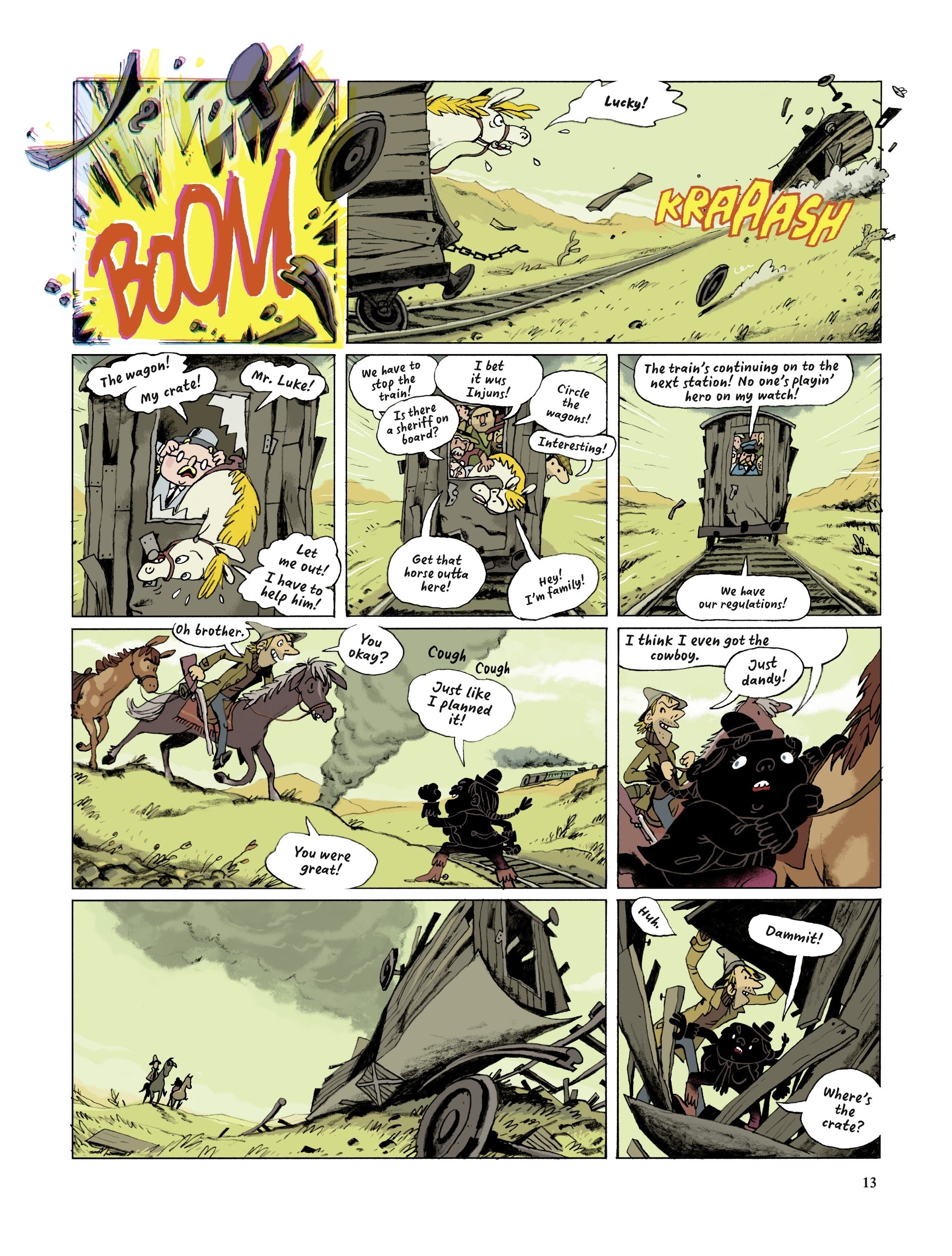 Read online Lucky Luke Saddles Up comic -  Issue # TPB - 13