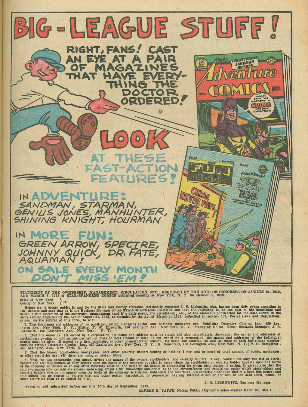 Read online Star Spangled Comics comic -  Issue #18 - 40