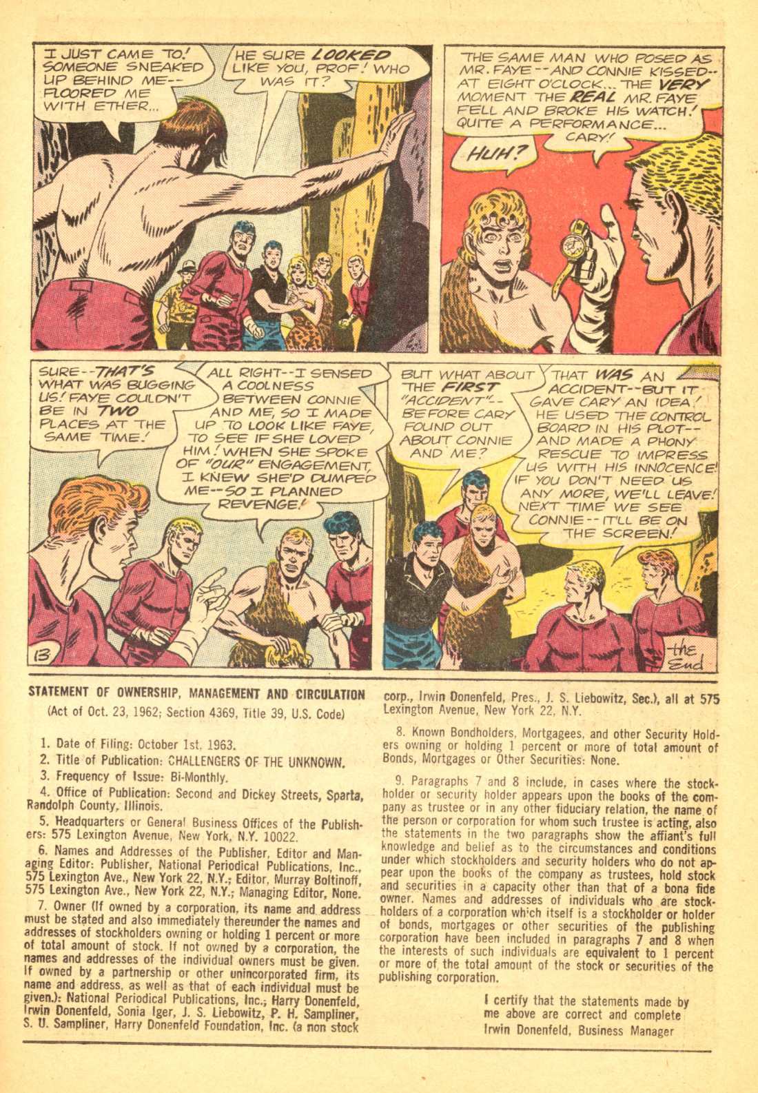 Read online Challengers of the Unknown (1958) comic -  Issue #36 - 31