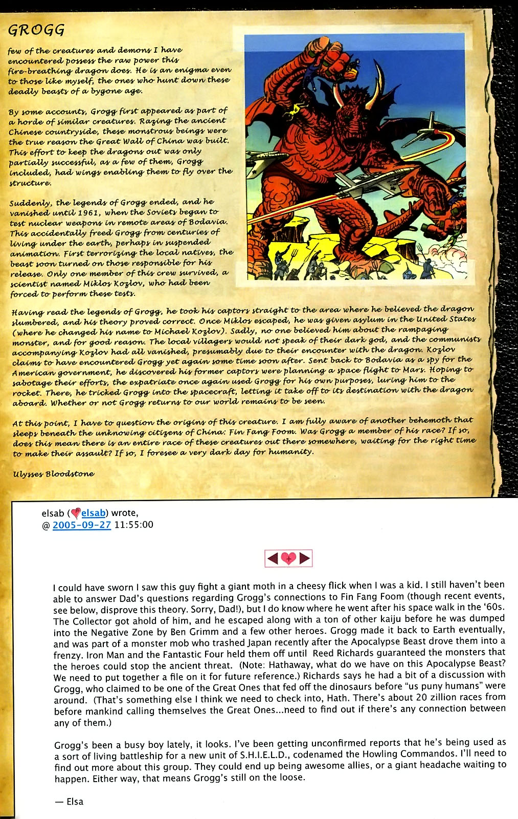 Marvel Monsters: From the Files of Ulysses Bloodstone (and the Monster Hunters) issue Full - Page 15