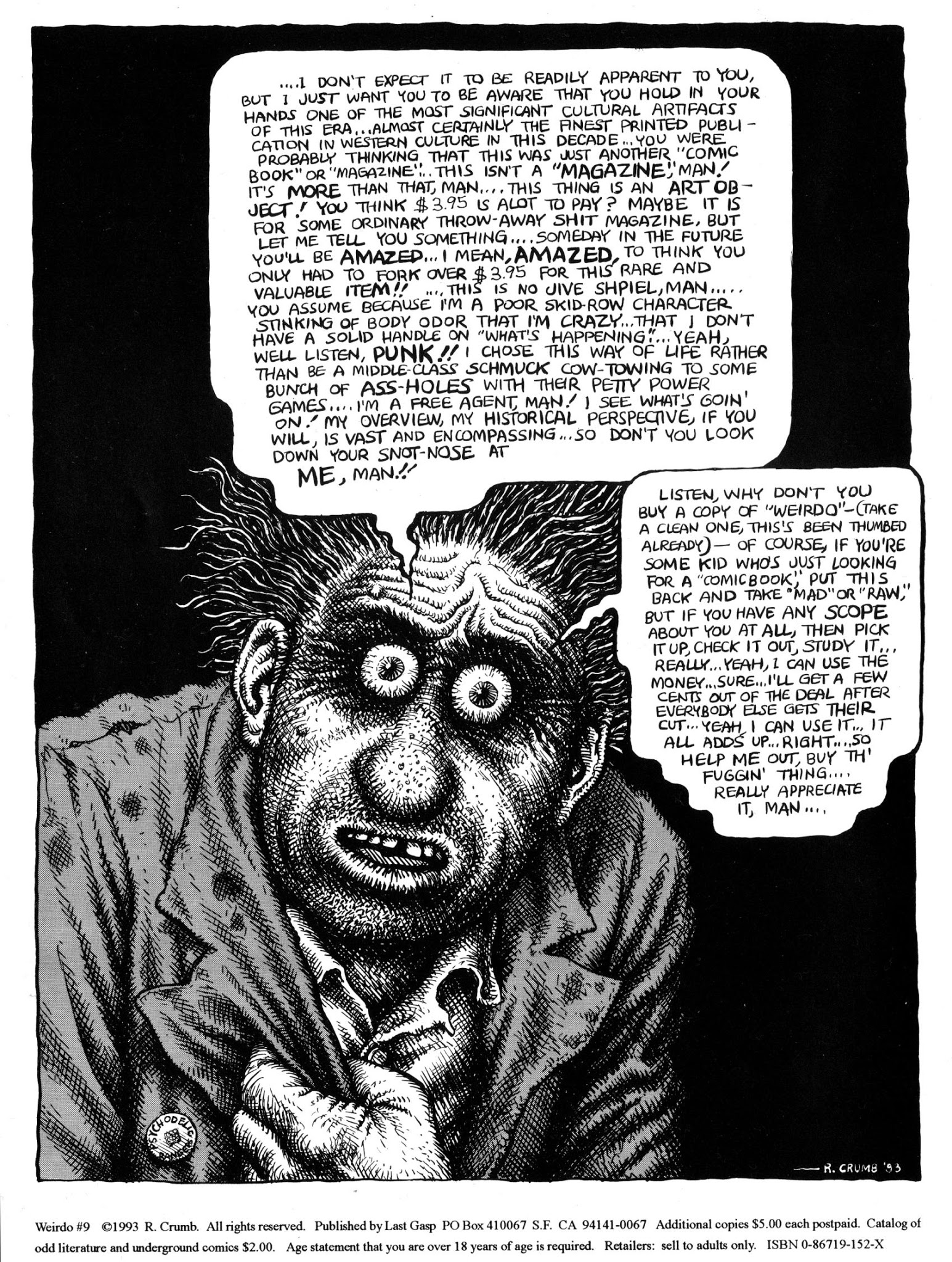 Read online Weirdo comic -  Issue #9 - 2