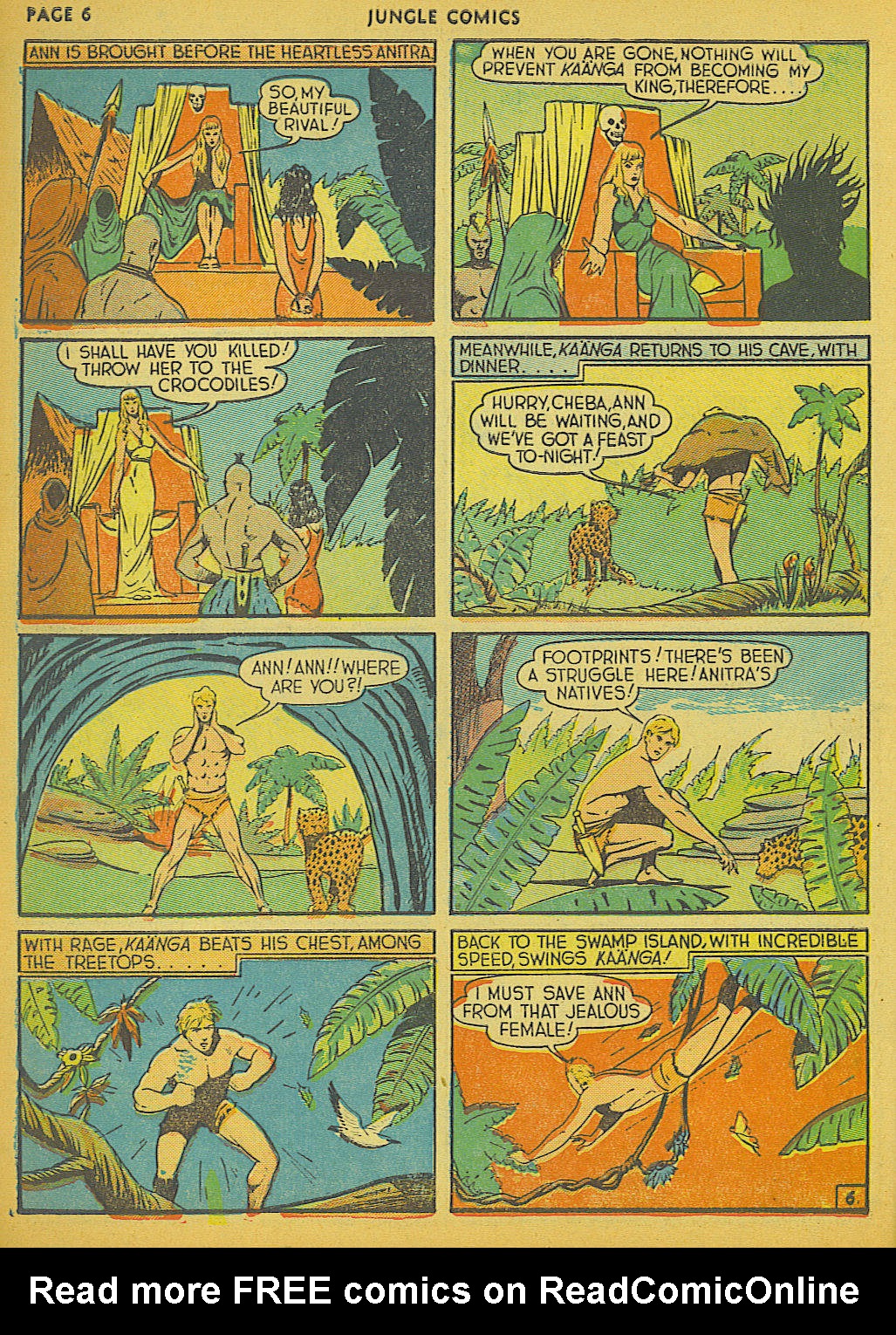 Read online Jungle Comics comic -  Issue #6 - 8