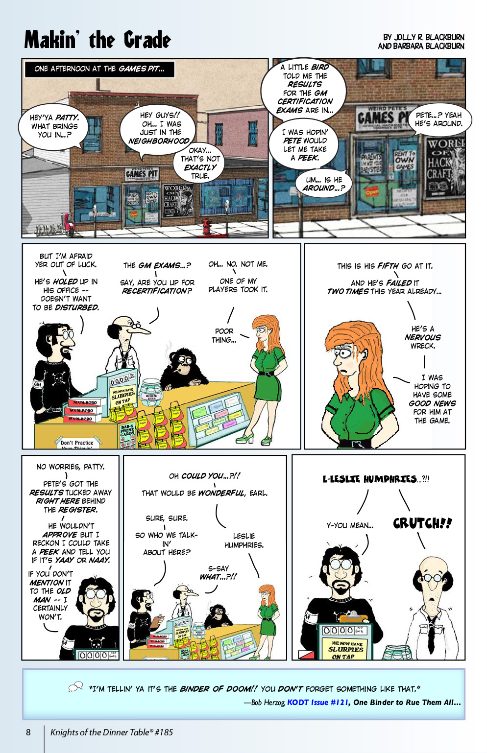 Read online Knights of the Dinner Table comic -  Issue #185 - 10