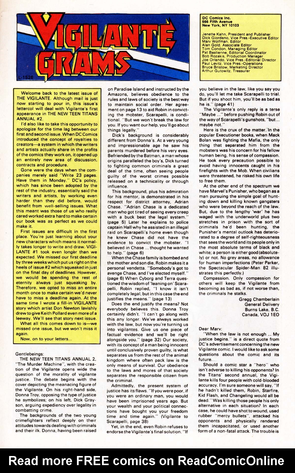 Read online Vigilante (1983) comic -  Issue #3 - 25