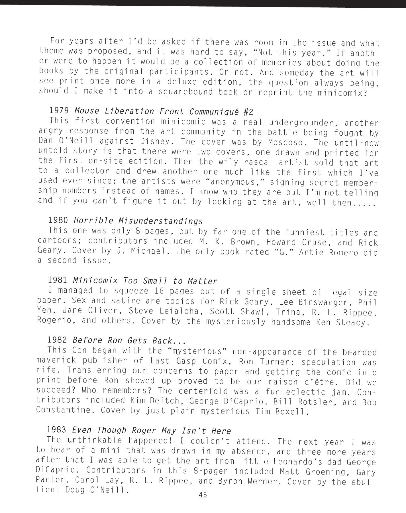 Read online NEWAVE! The Underground Mini Comix of the 1980's comic -  Issue # TPB (Part 1) - 41