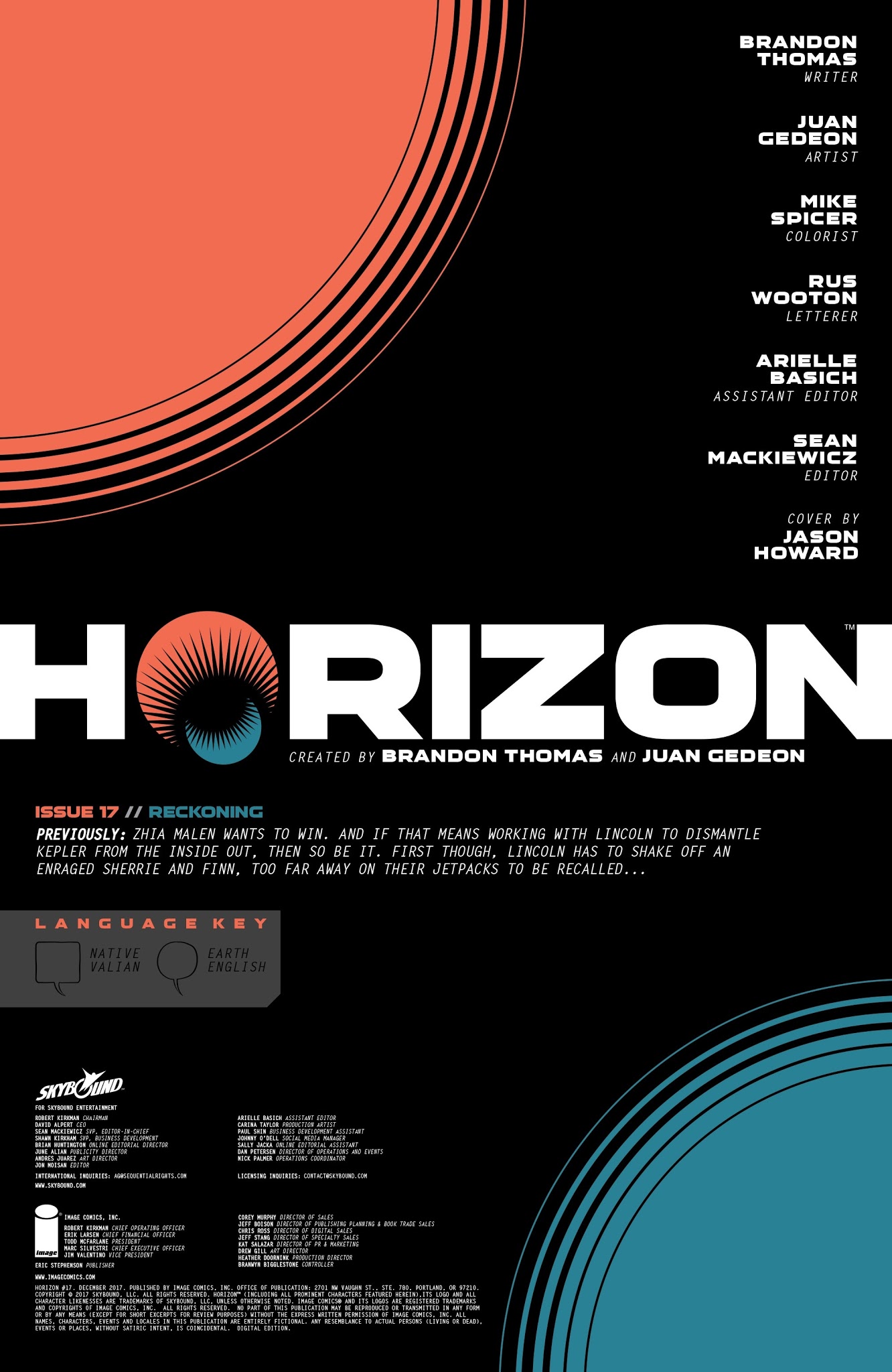 Read online Horizon comic -  Issue #17 - 2