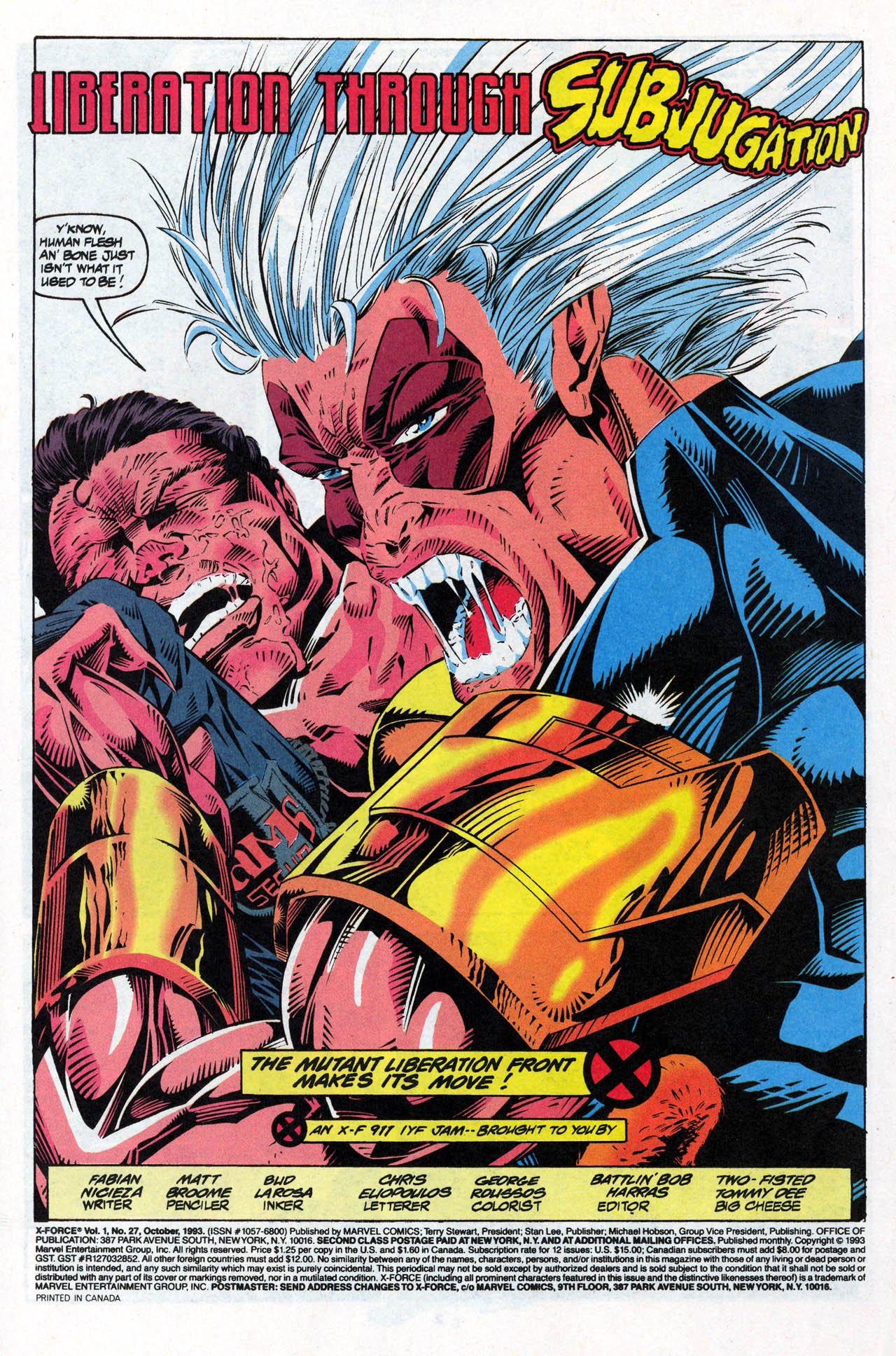 Read online X-Force (1991) comic -  Issue #27 - 3