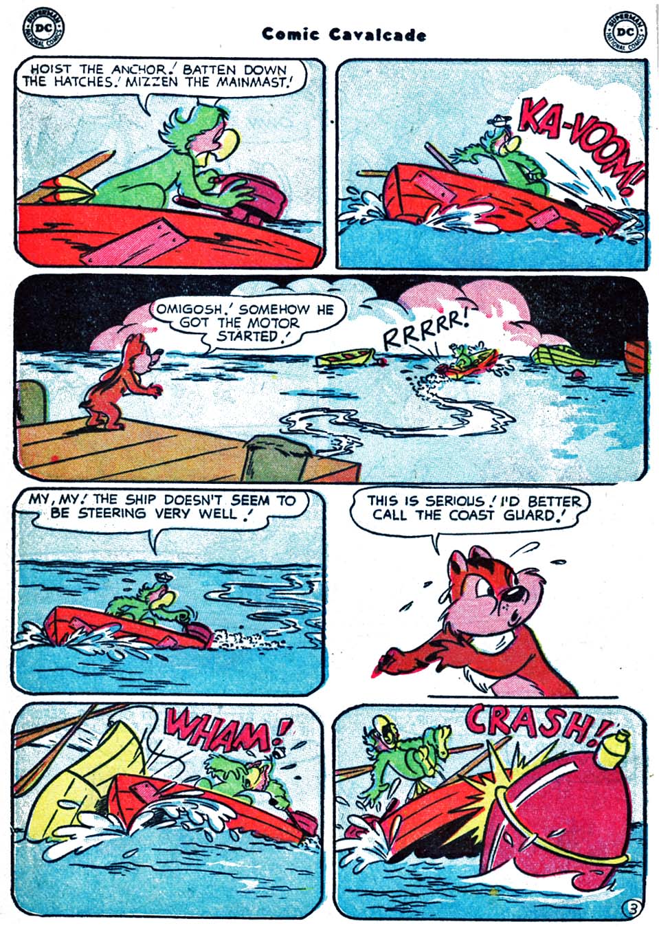 Read online Comic Cavalcade comic -  Issue #62 - 22