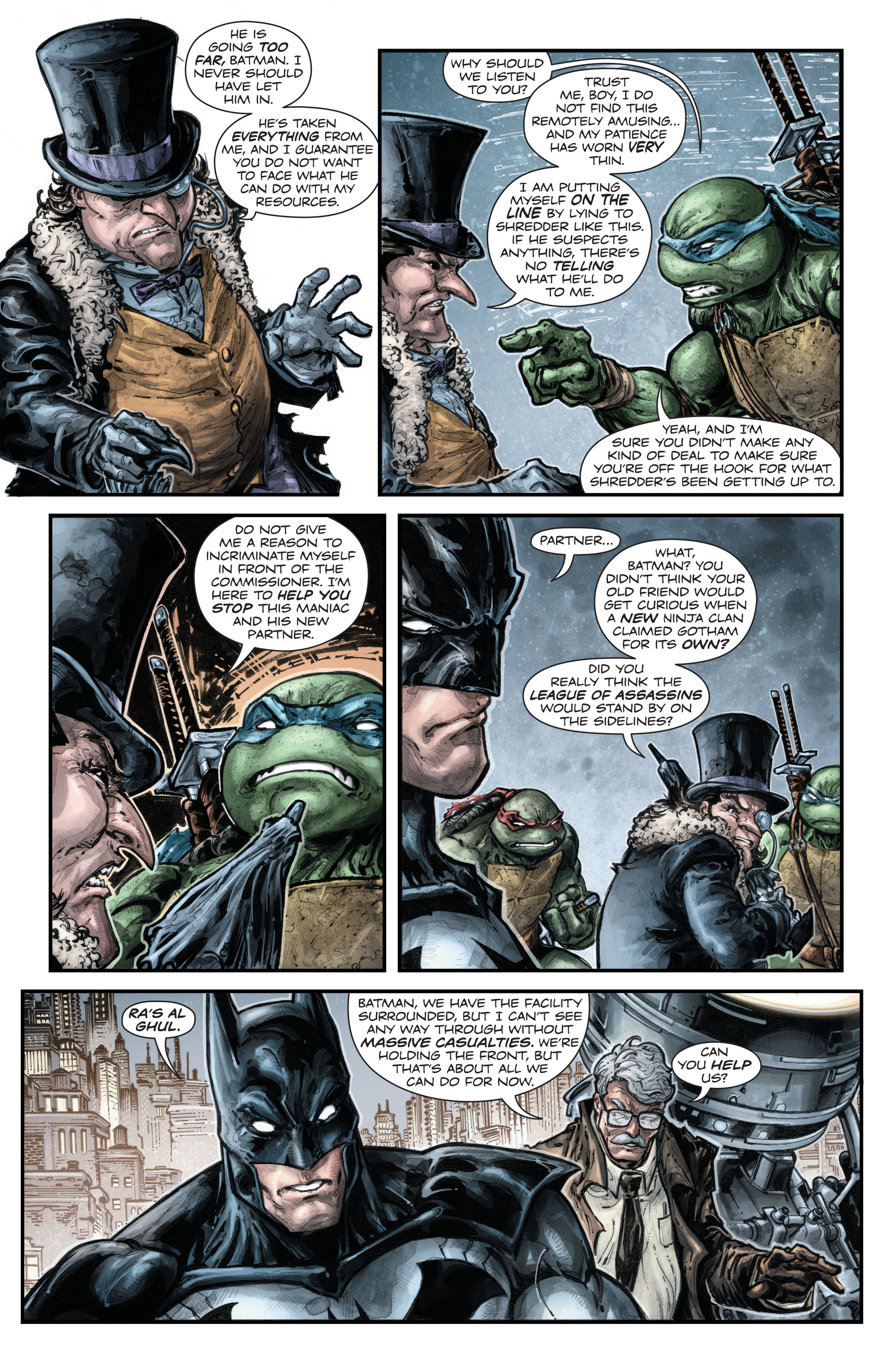 Read online Batman/Teenage Mutant Ninja Turtles comic -  Issue #5 - 6