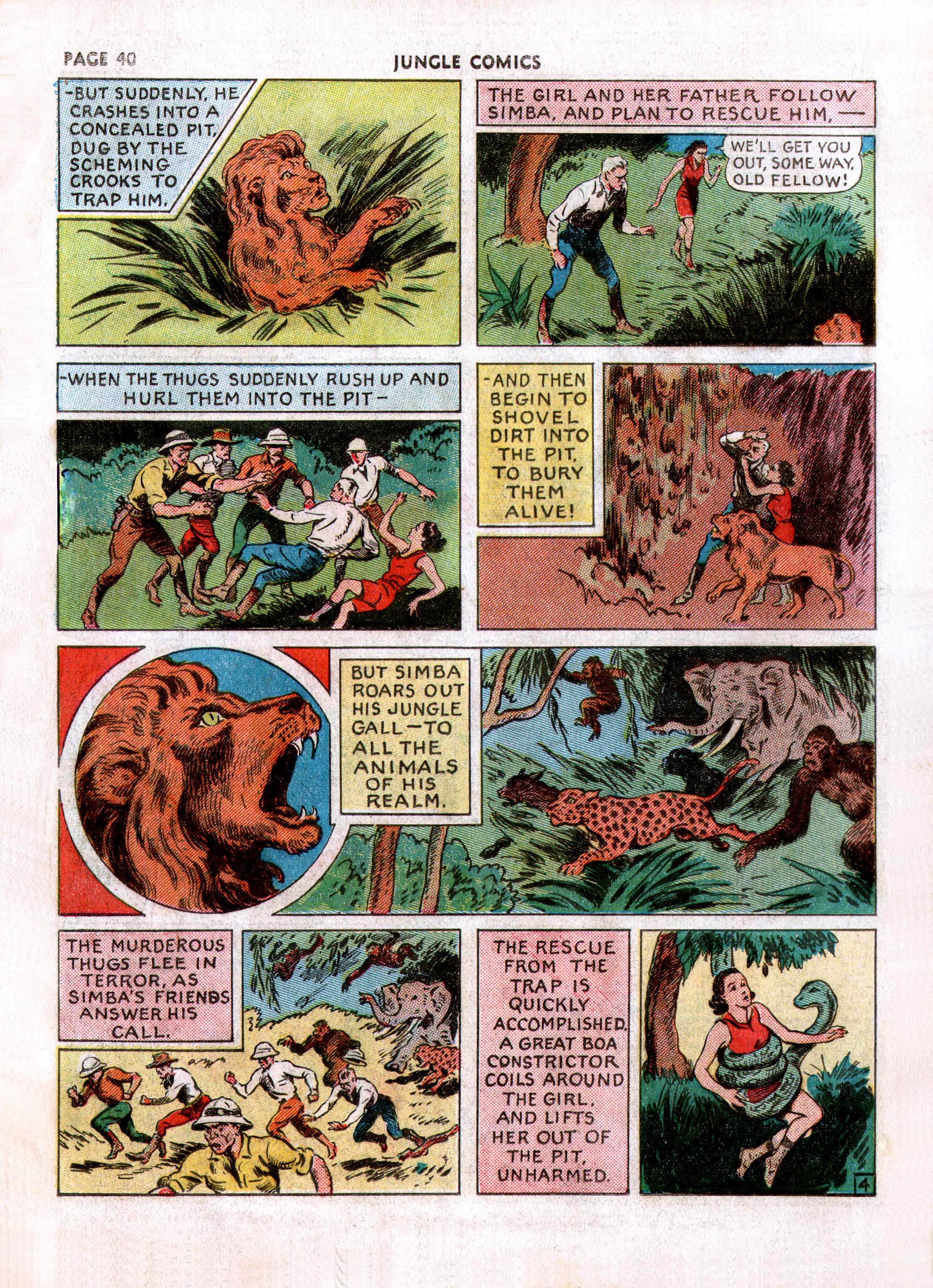 Read online Jungle Comics comic -  Issue #7 - 42