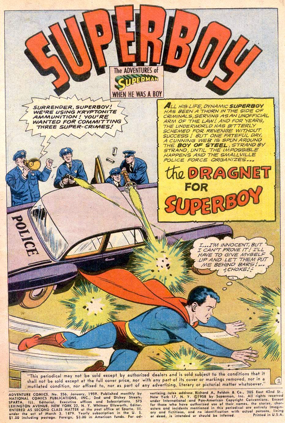 Read online Adventure Comics (1938) comic -  Issue #256 - 3