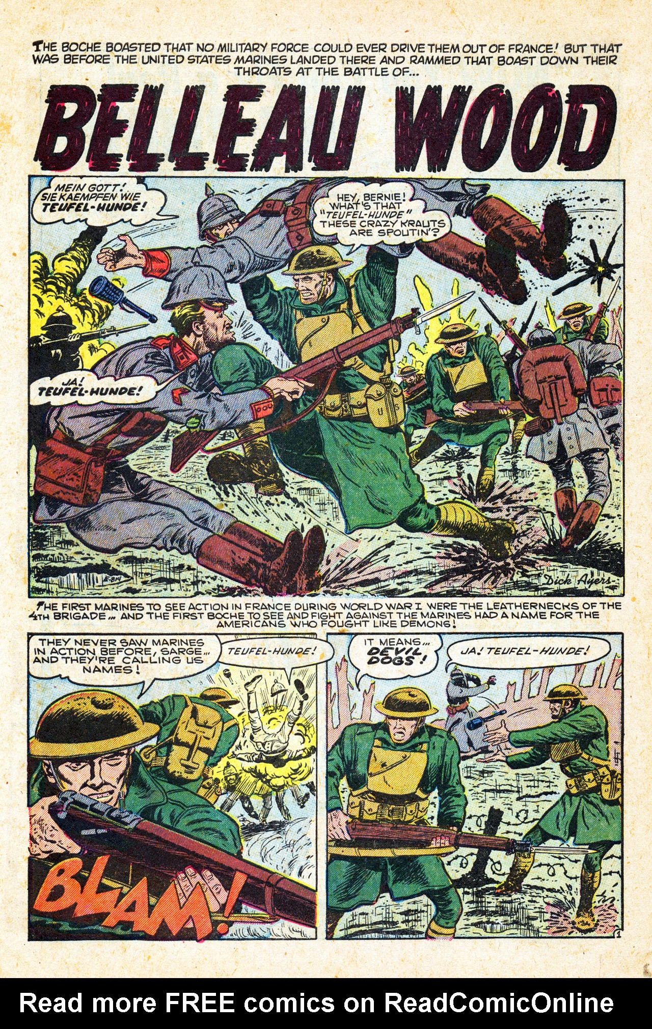 Read online Marines in Battle comic -  Issue #1 - 10