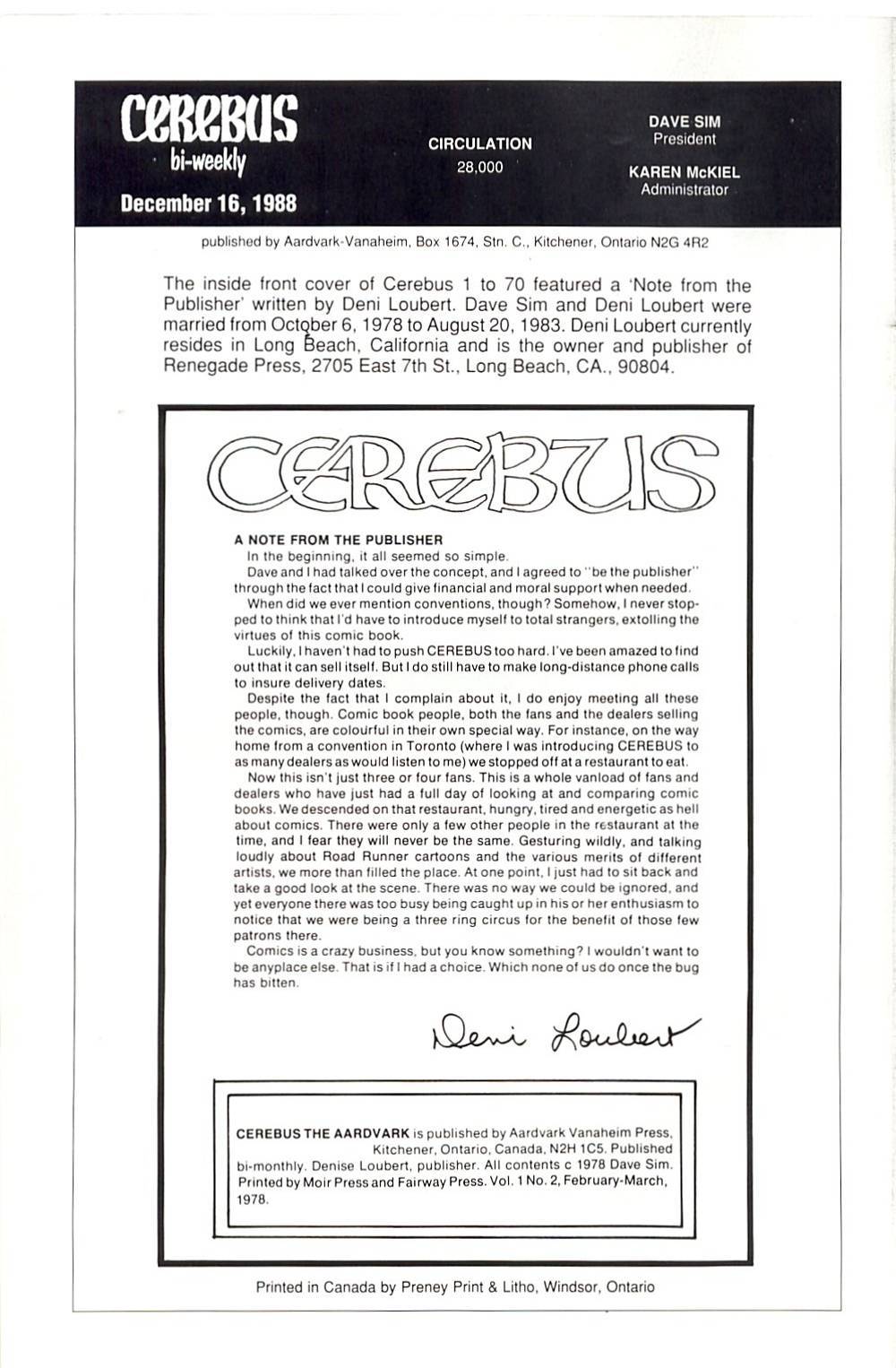 Cerebus Issue #2 #2 - English 2