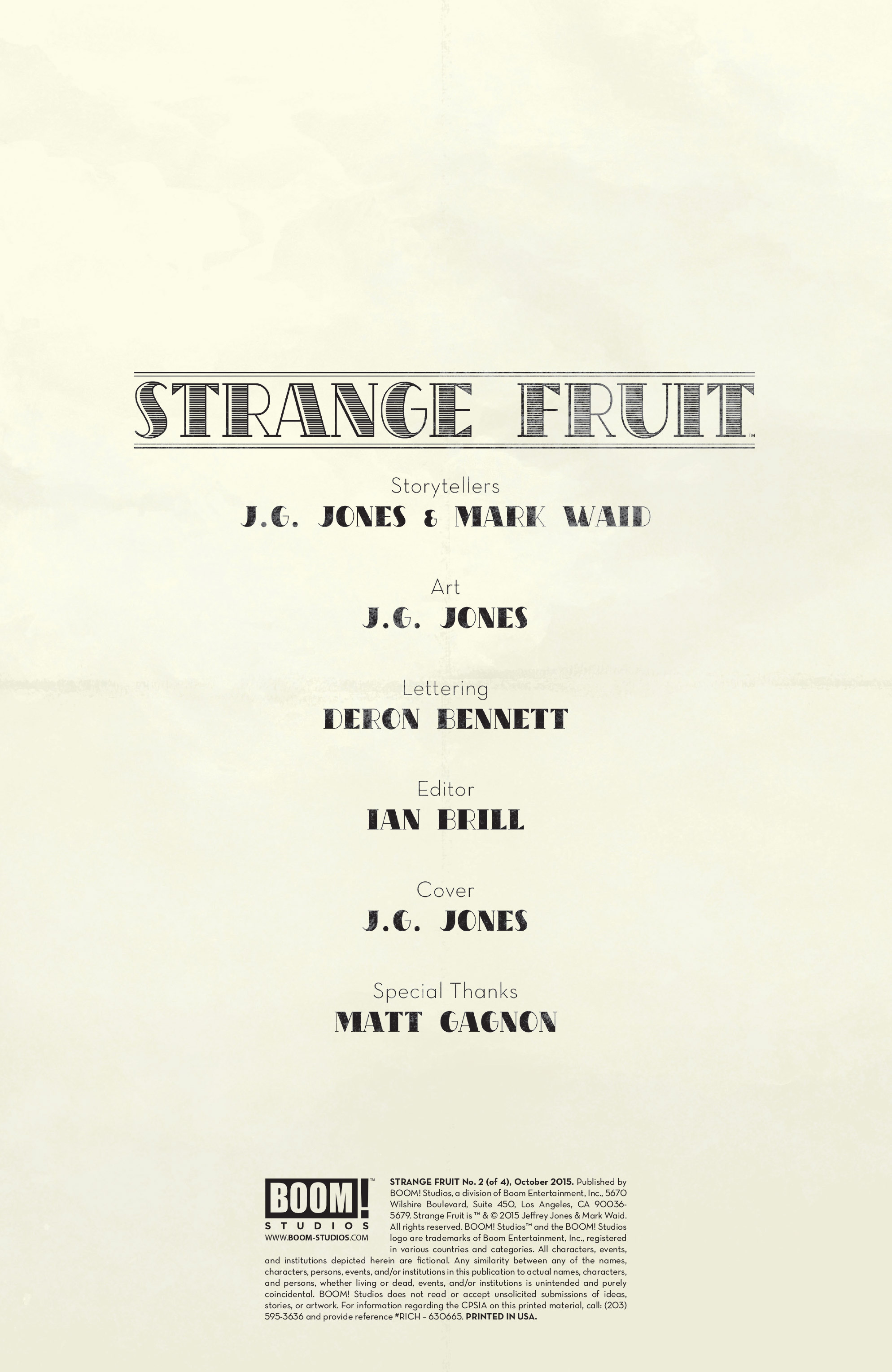 Read online Strange Fruit comic -  Issue #2 - 2