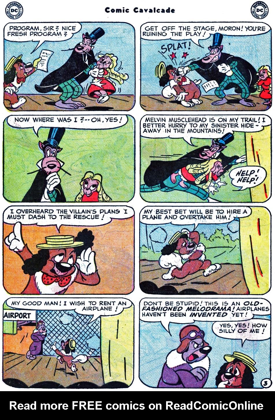 Read online Comic Cavalcade comic -  Issue #51 - 54