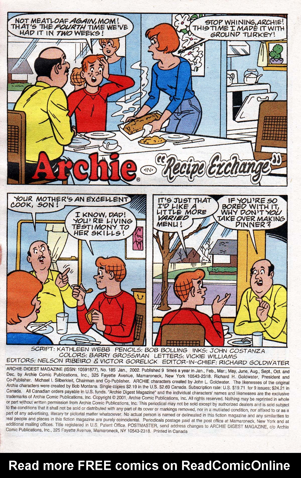 Read online Archie Digest Magazine comic -  Issue #185 - 2