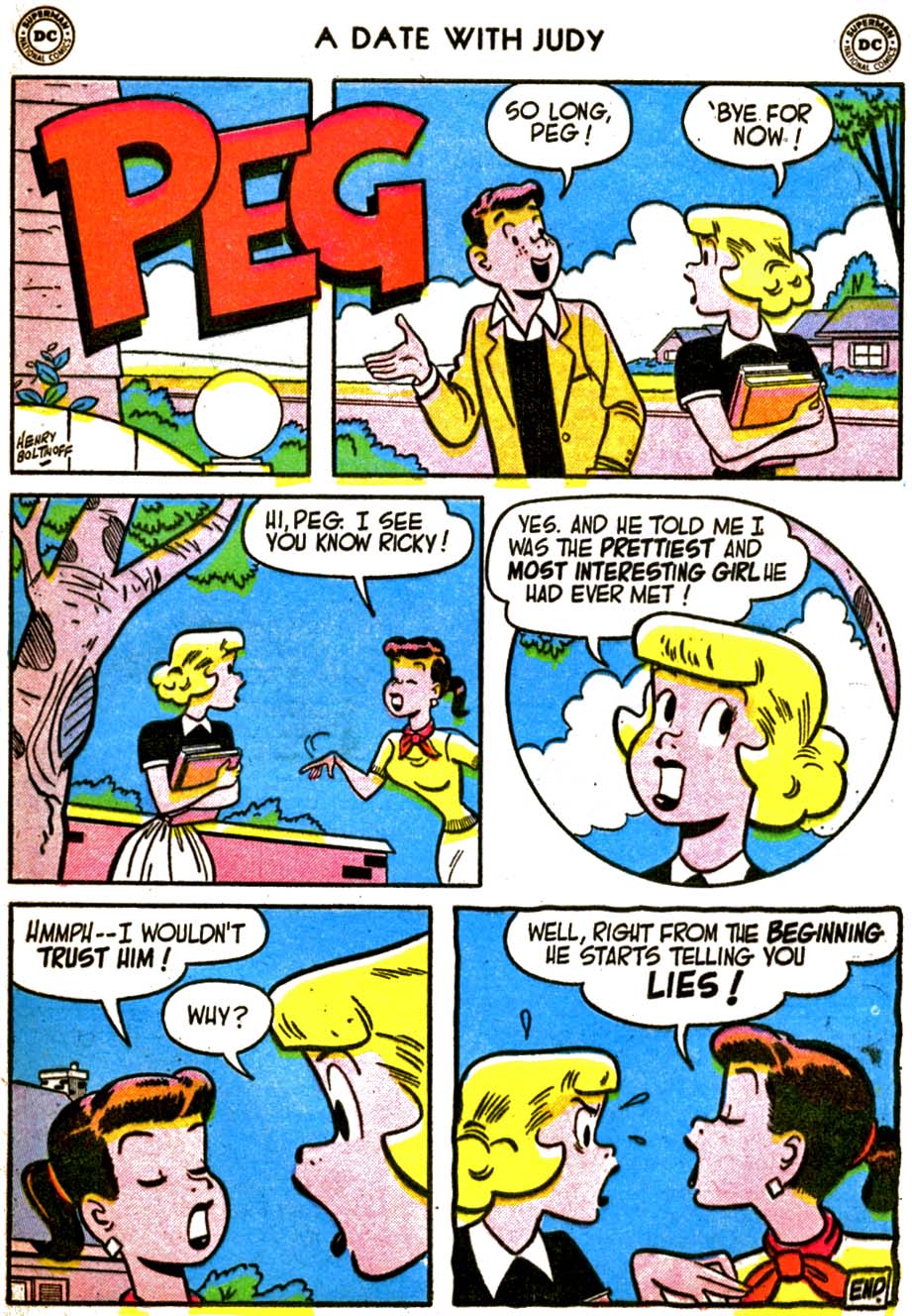 Read online A Date with Judy comic -  Issue #50 - 27