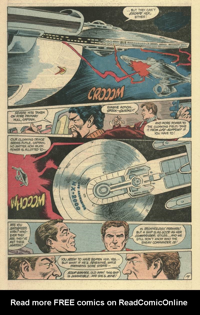 Read online Star Trek (1984) comic -  Issue #10 - 20