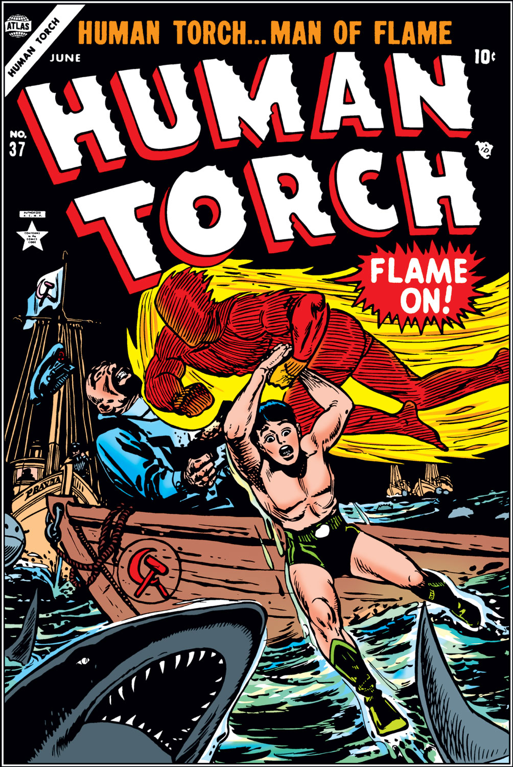 Read online The Human Torch (1940) comic -  Issue #37 - 1
