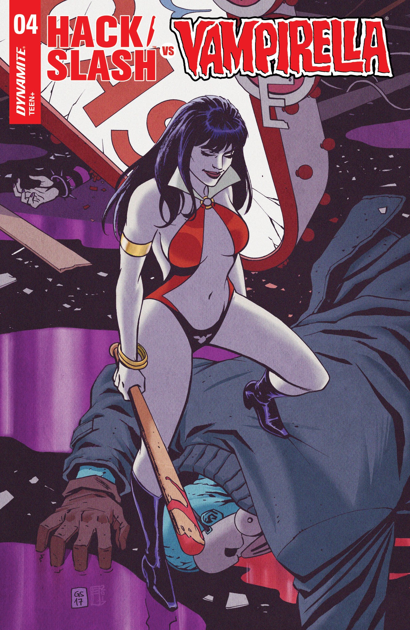 Read online Hack/Slash vs. Vampirella comic -  Issue #4 - 2