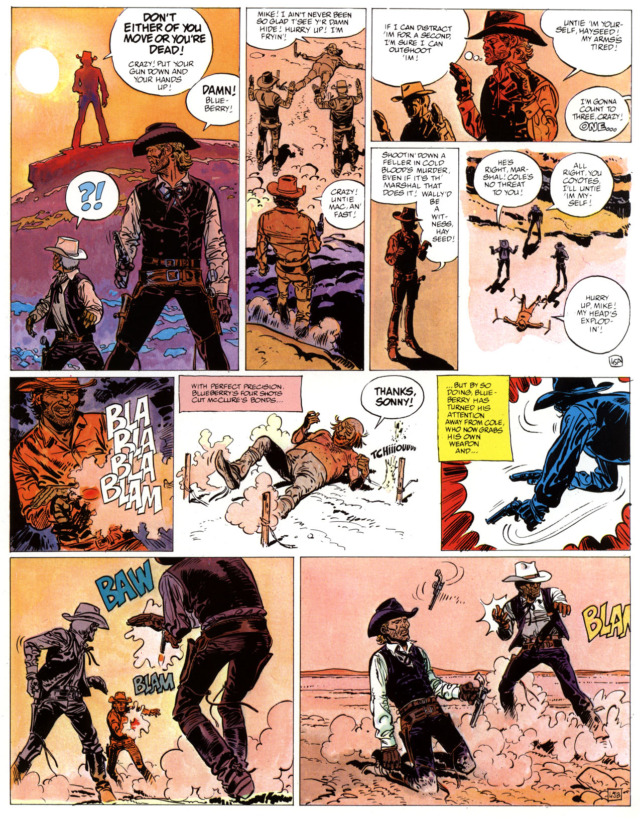 Read online Epic Graphic Novel: Marshal Blueberry comic -  Issue # TPB - 49