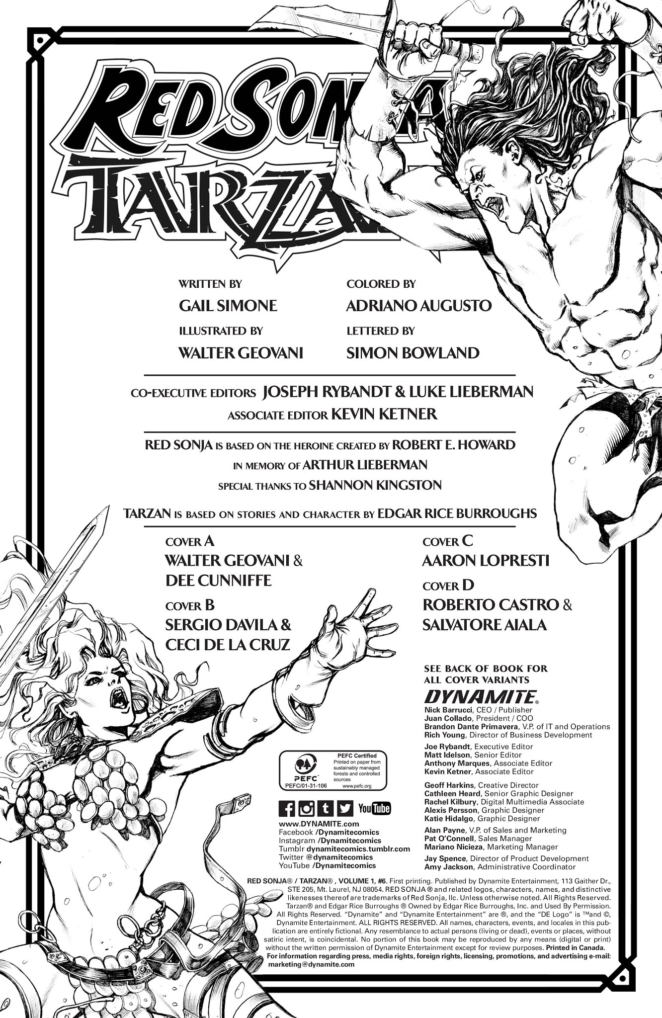 Read online Red Sonja/Tarzan comic -  Issue #6 - 5
