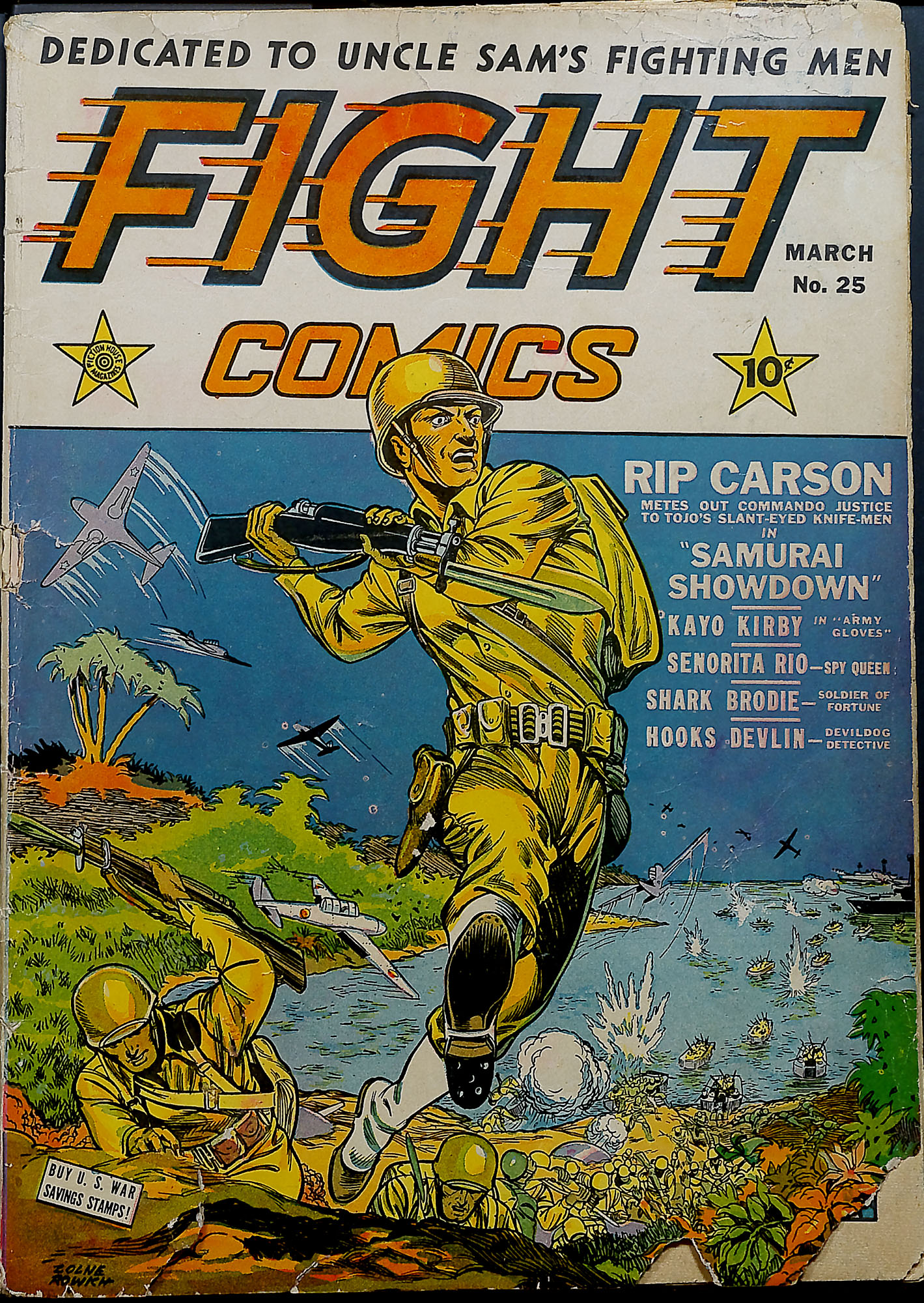 Read online Fight Comics comic -  Issue #25 - 1