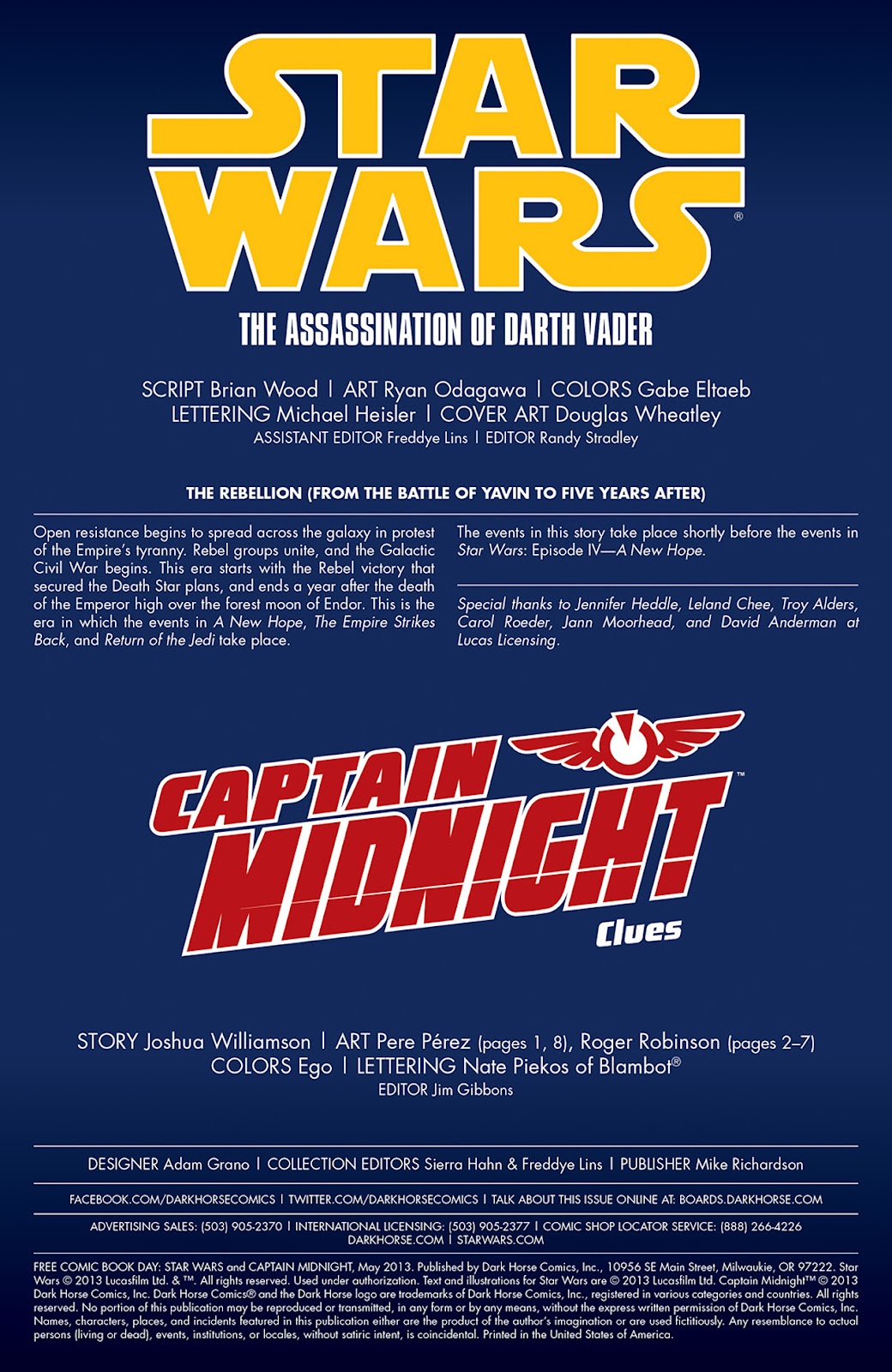 Free Comic Book Day: Avatar - The Last Airbender/Star Wars and Captain Midnight issue Full - Page 2