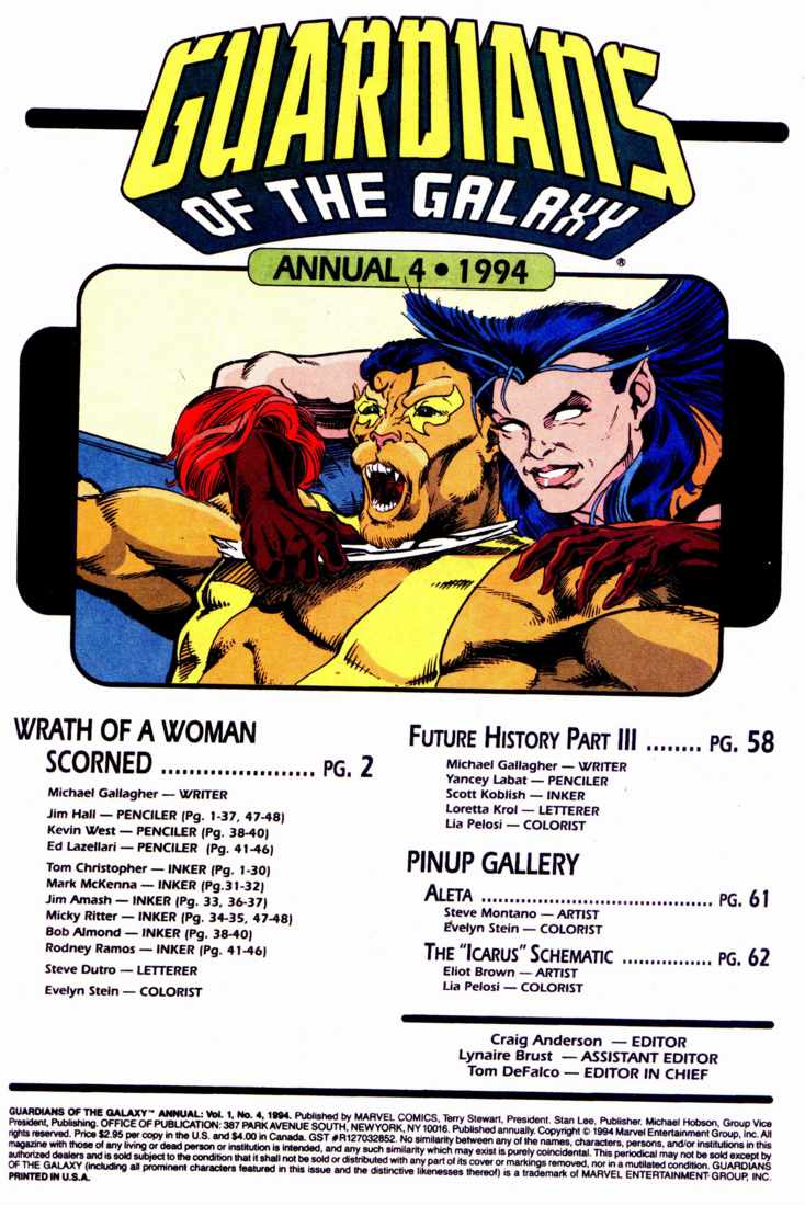 Read online Guardians of the Galaxy (1990) comic -  Issue # _Annual 4 - 2