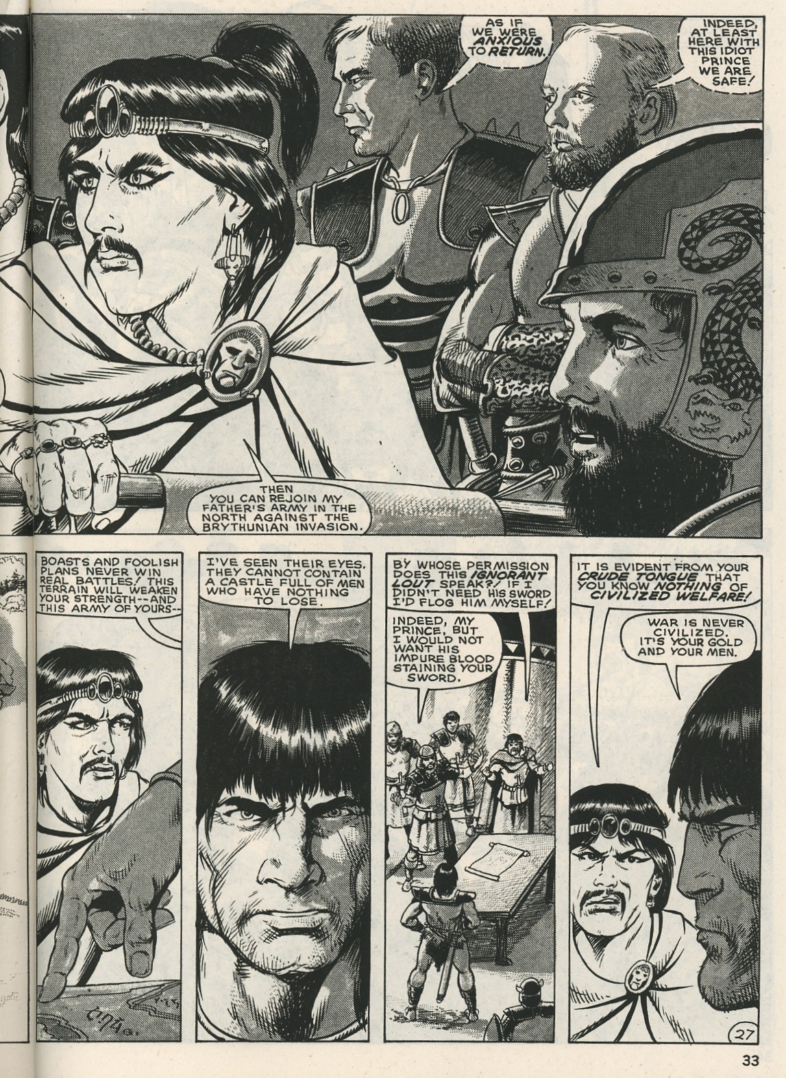 Read online The Savage Sword Of Conan comic -  Issue #126 - 33