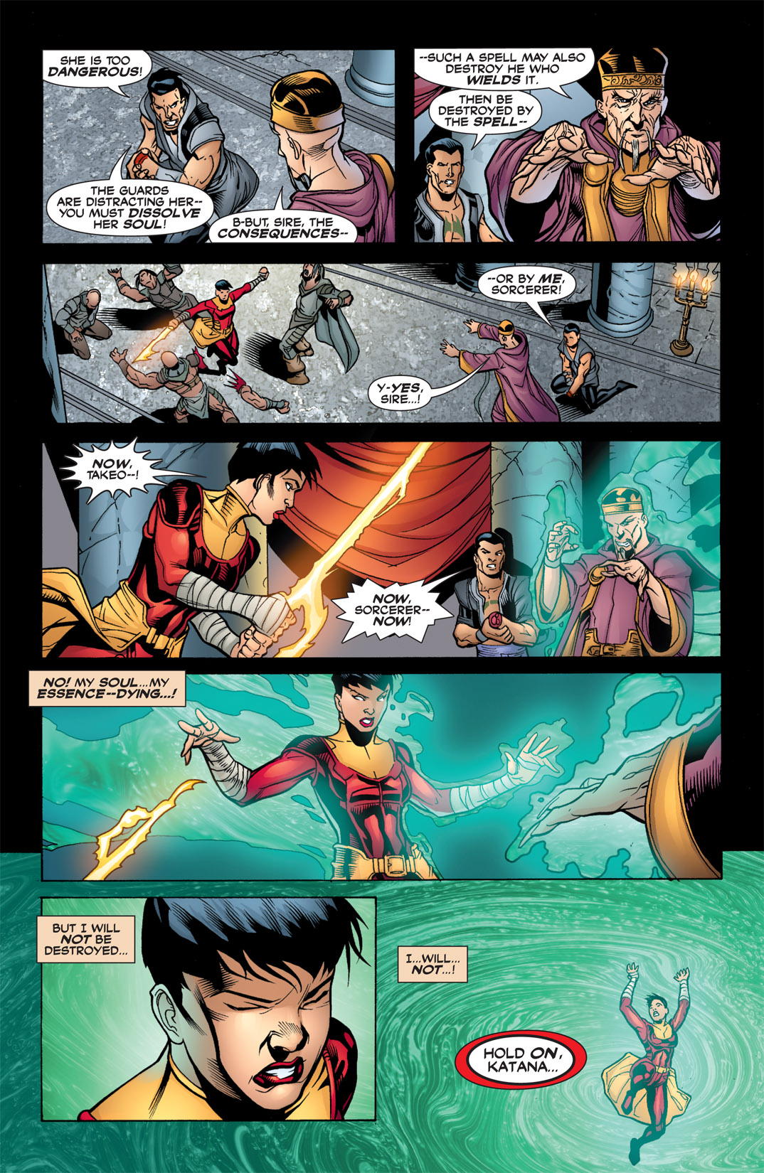 Read online Outsiders: Five of a Kind comic -  Issue # Issue Katana-Shazam - 21