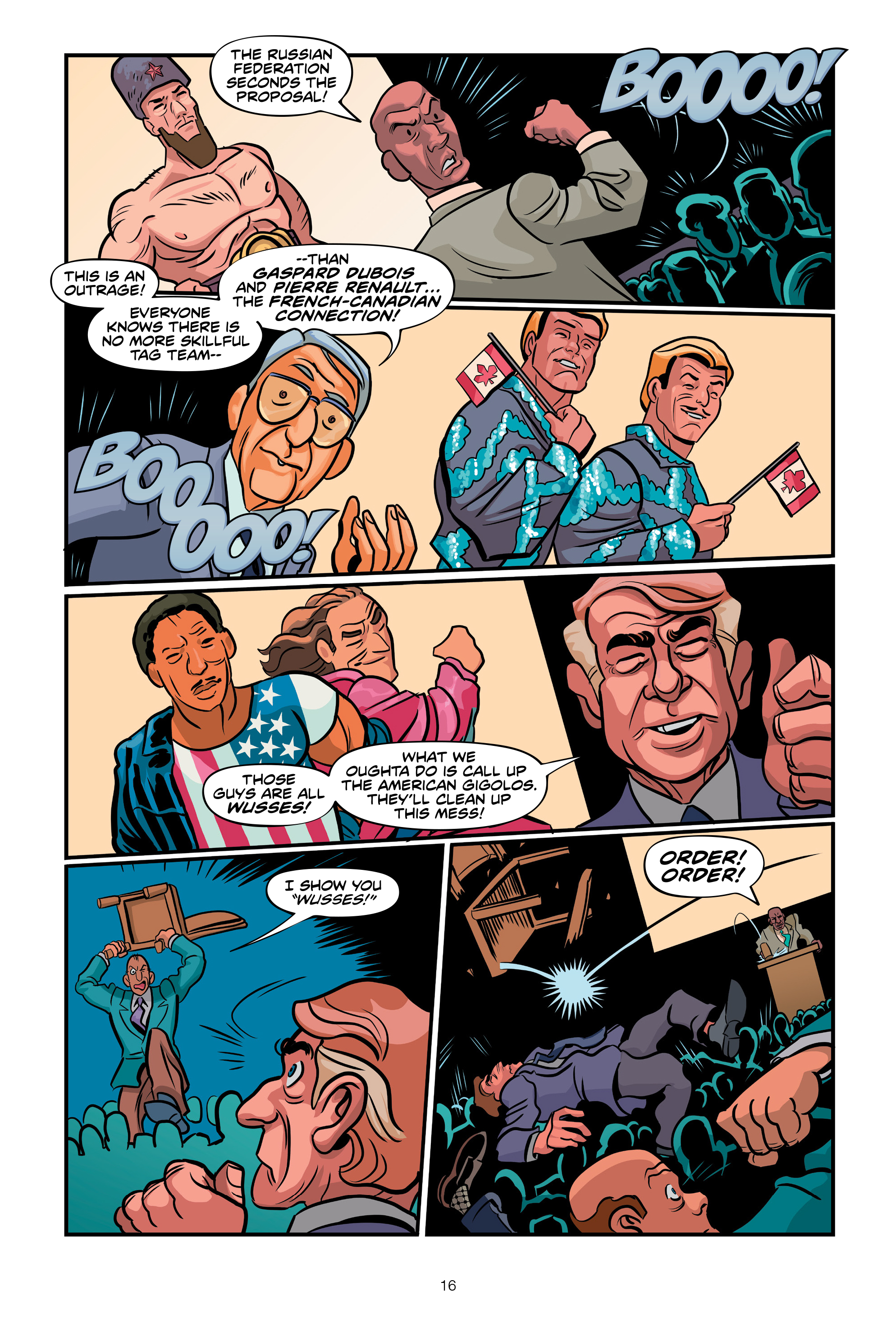 Read online Invasion from Planet Wrestletopia comic -  Issue #3 - 16