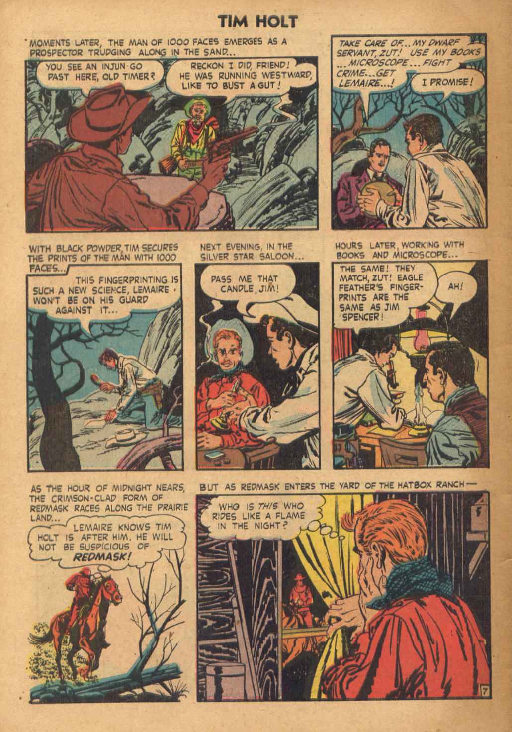 Read online Tim Holt comic -  Issue #30 - 32